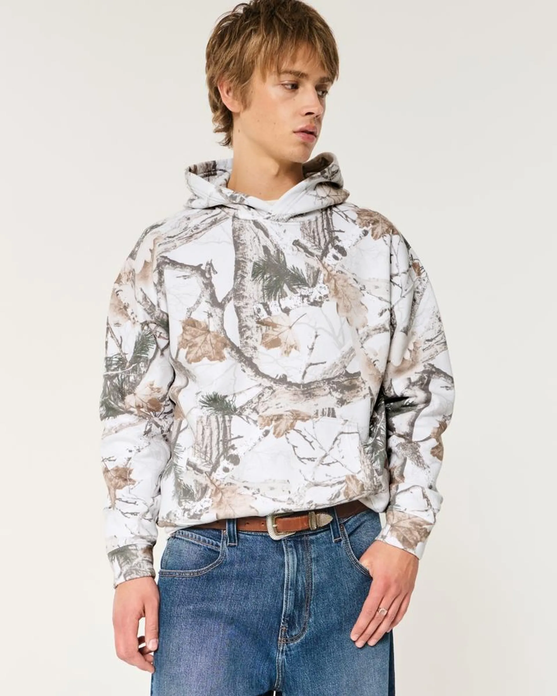 Boxy Camo Hoodie