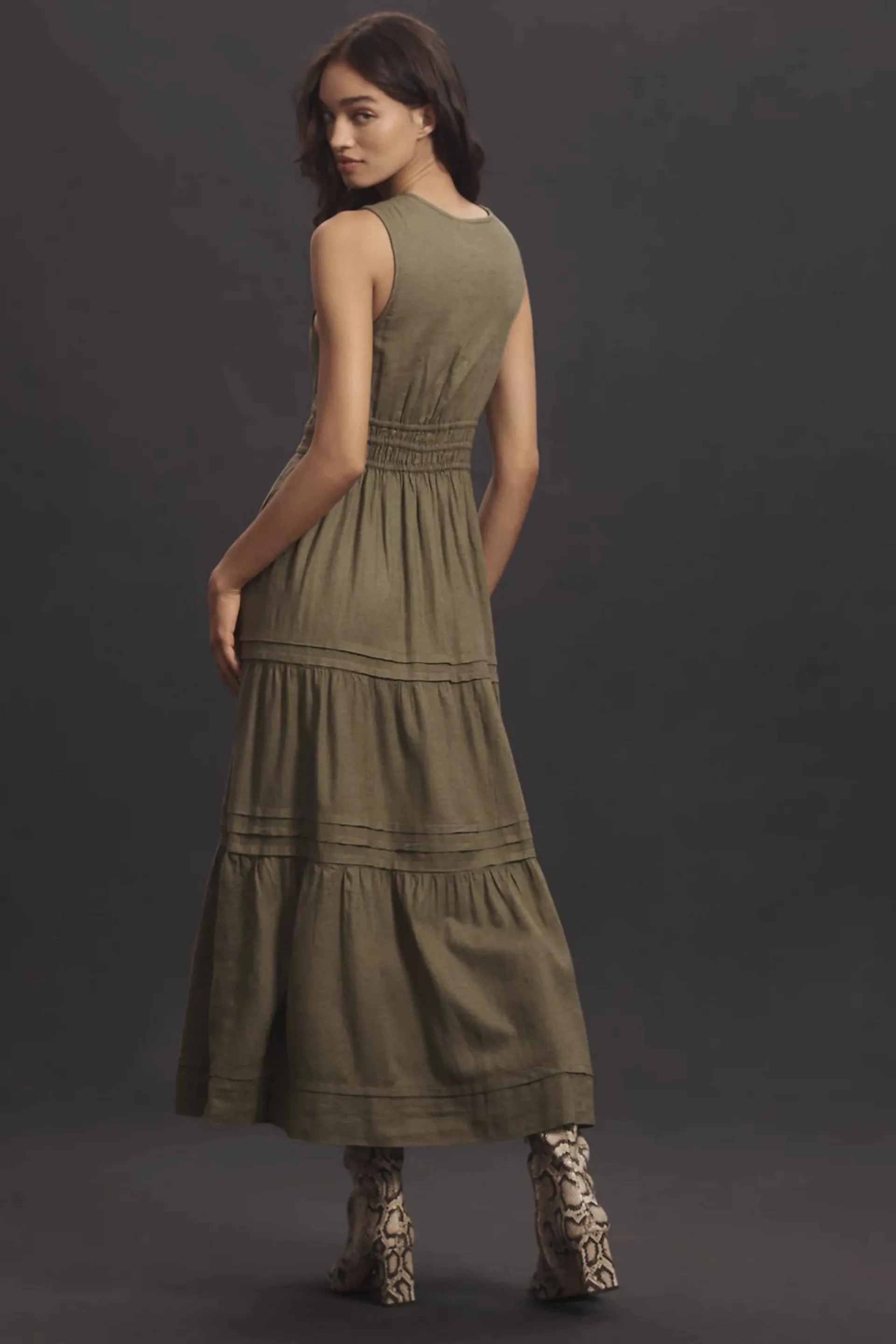 The Somerset Maxi Dress: Linen Ties Edition