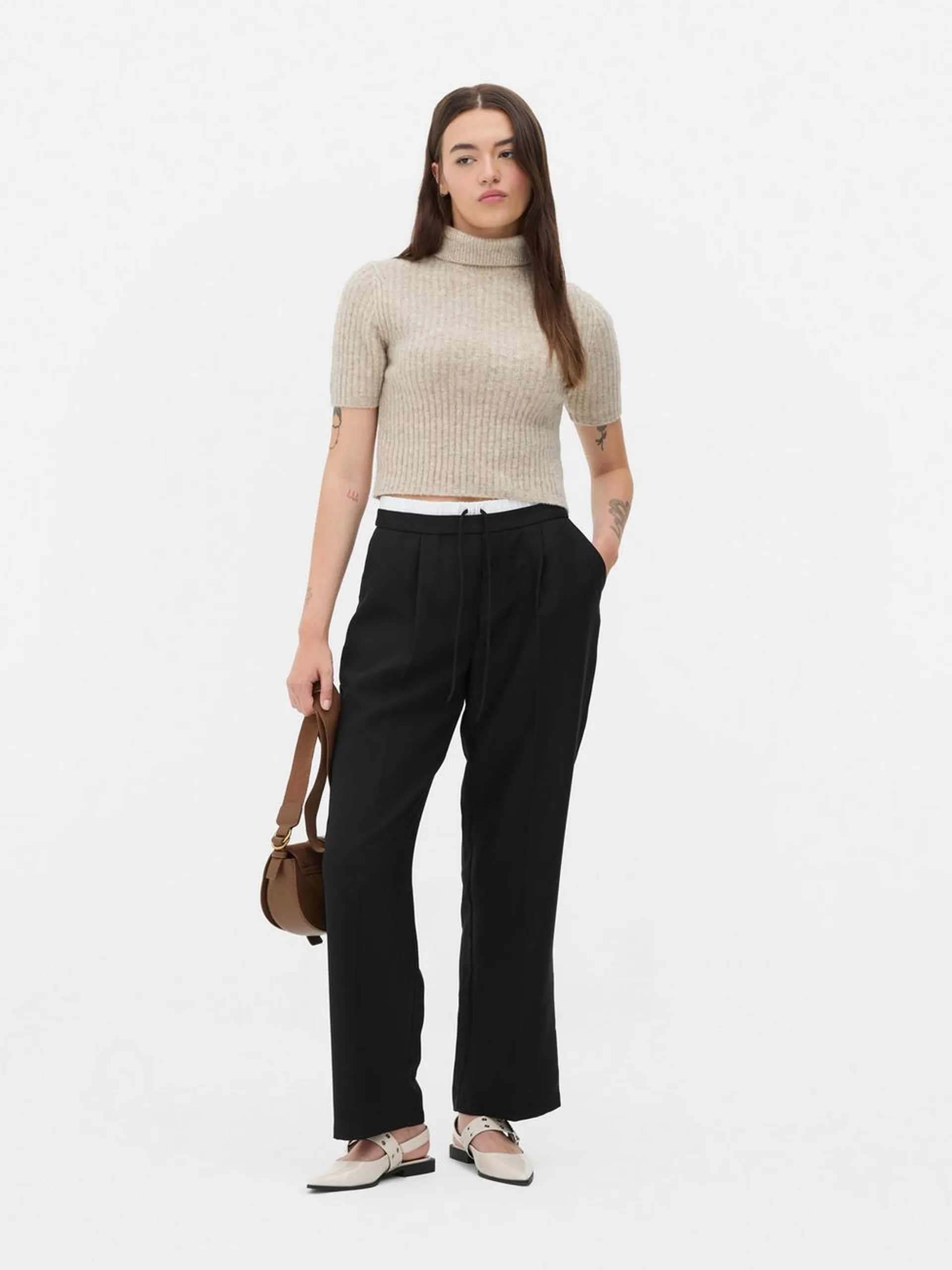 Straight Leg Drawstring Pants