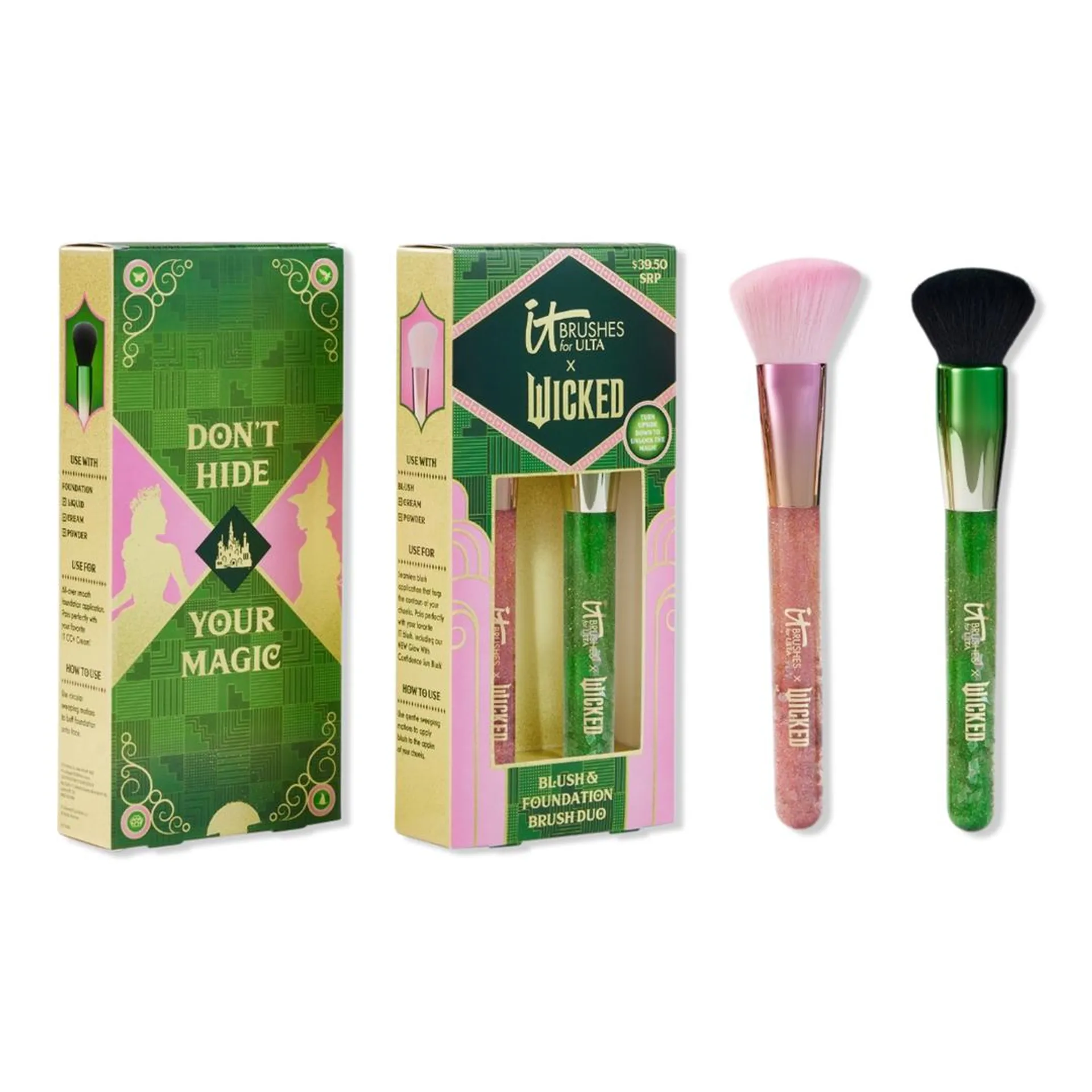 IT Brushes for ULTA x Wicked Limited-Edition Blush & Foundation Makeup Brush Set