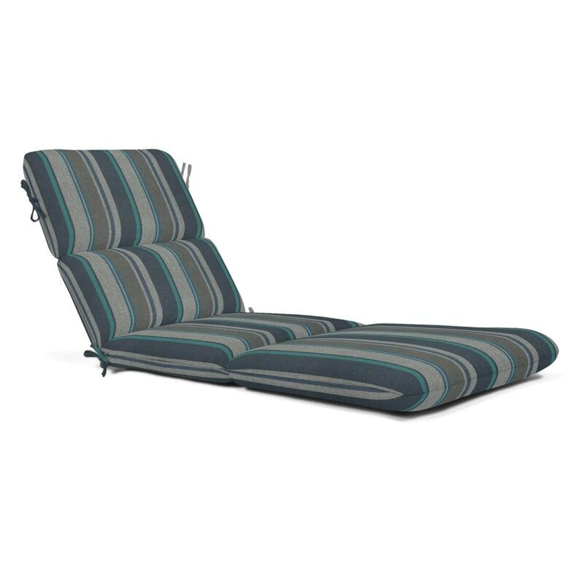 Atyanna Sunbrella 74" Striped Chaise Lounge Cushion