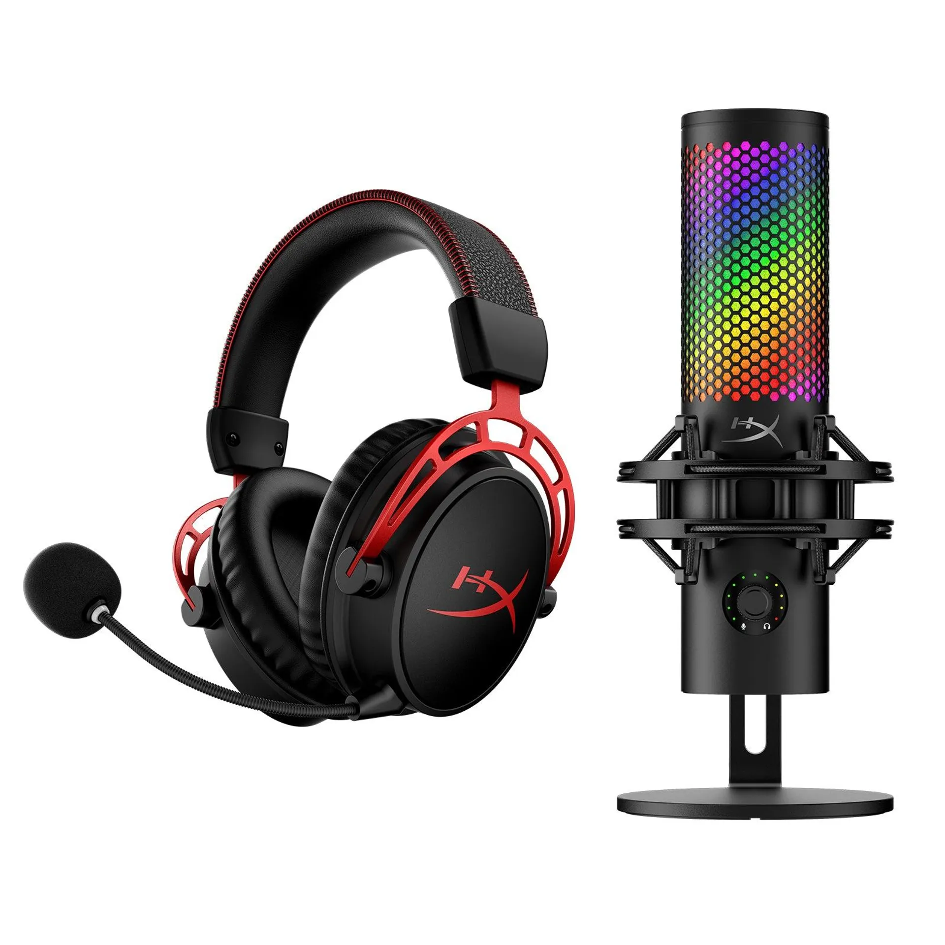 HyperX Bundle - Cloud Alpha Wireless Headset, QuadCast 2 S Microphone