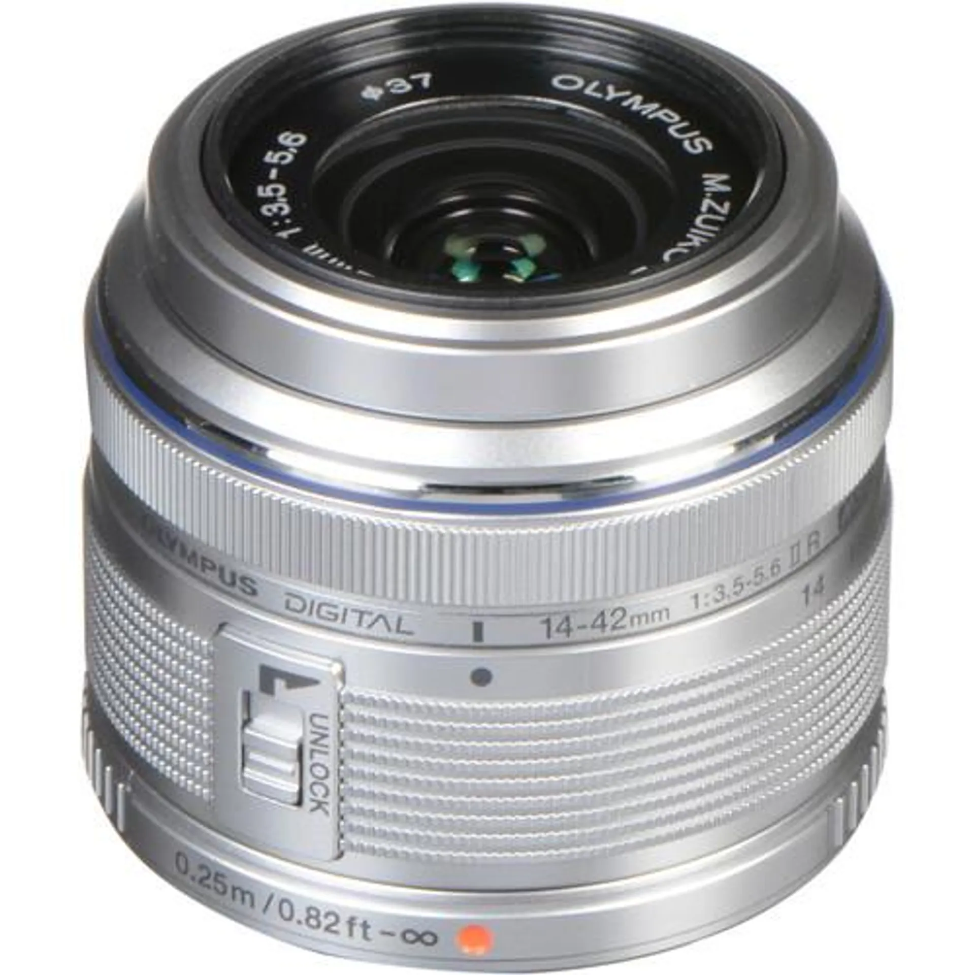 Olympus M.Zuiko Digital 14-42mm f/3.5-5.6 II R Lens (Silver)