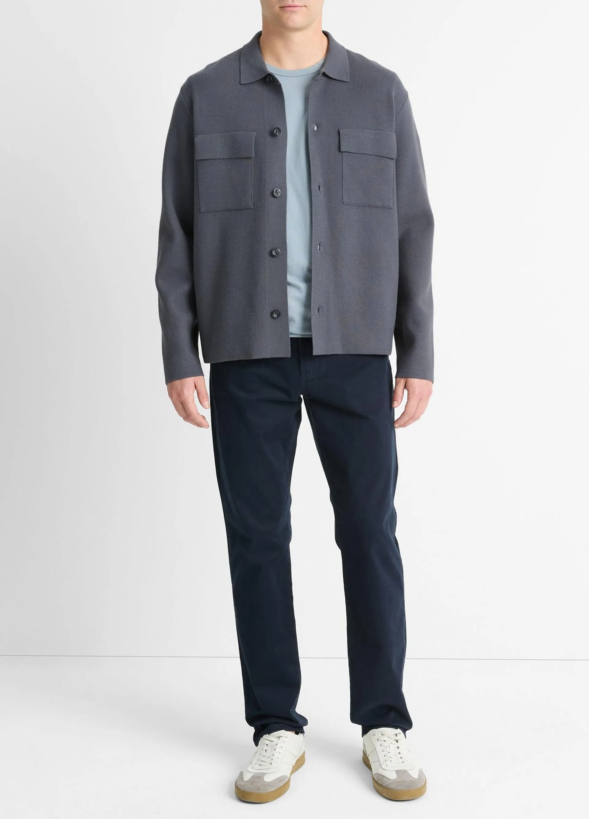 Milano-Stitch Shirt Jacket