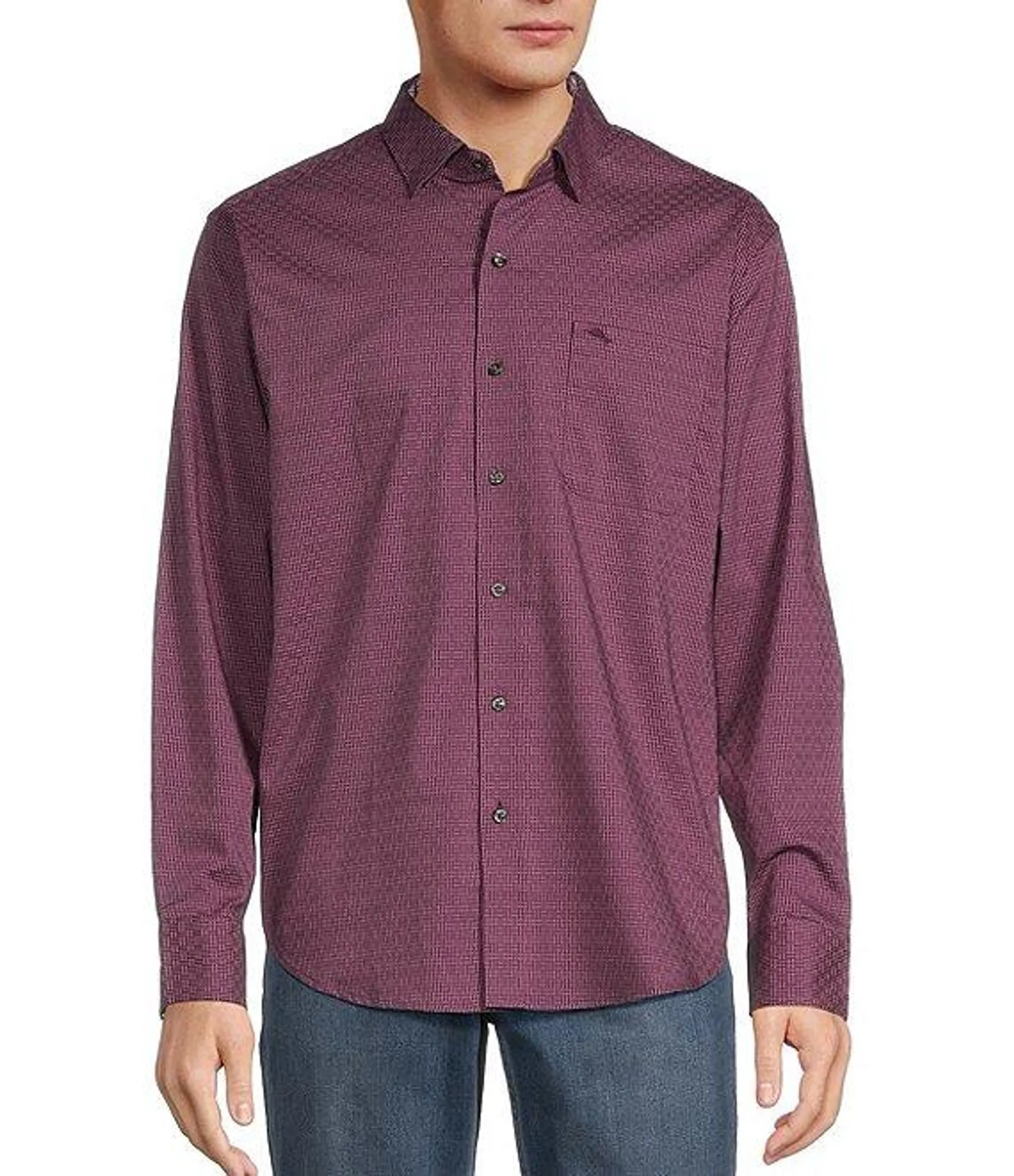 Sarasota Stretch Ventura Stripe Long Sleeve Woven Shirt