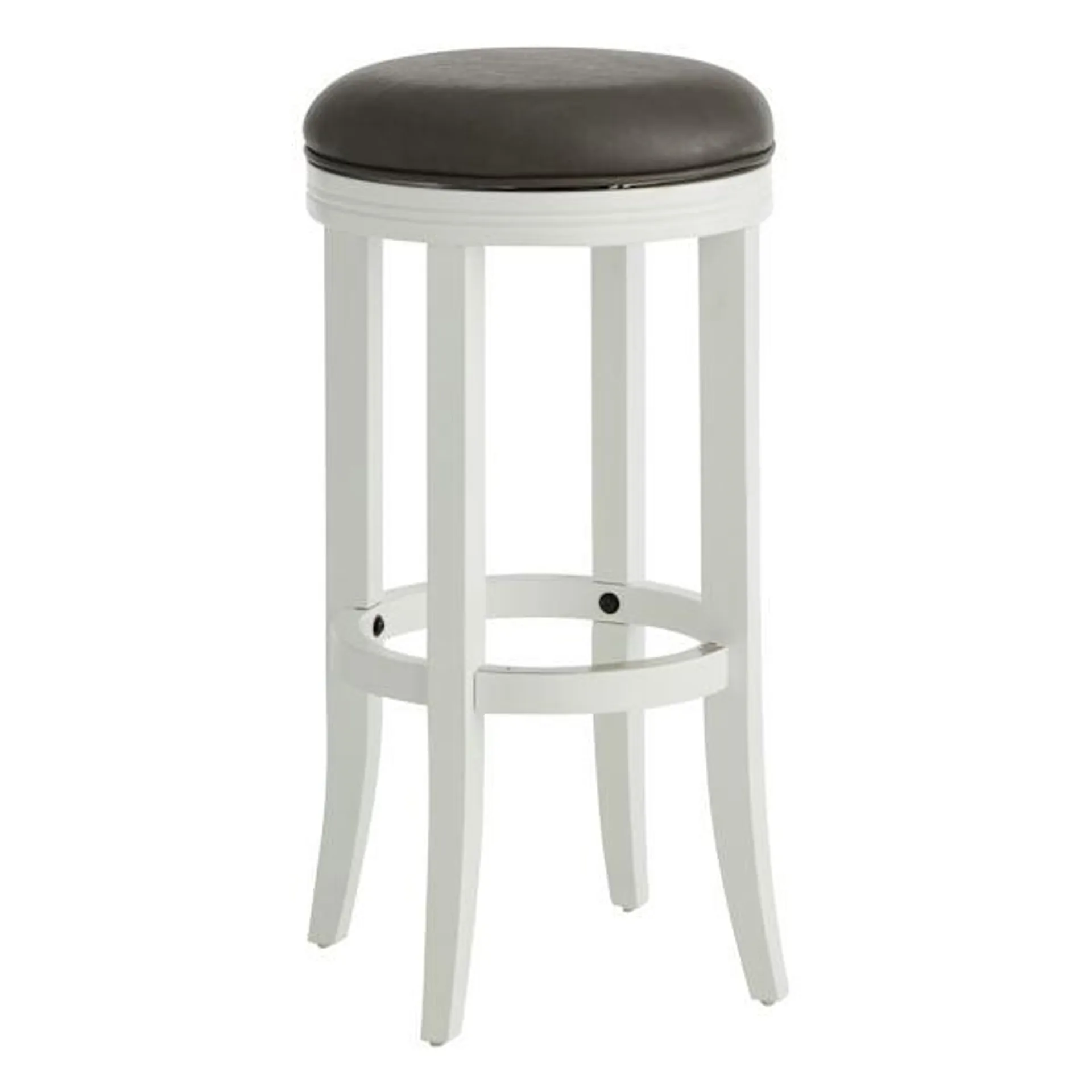 Providence Victoria Backless Barstool, White