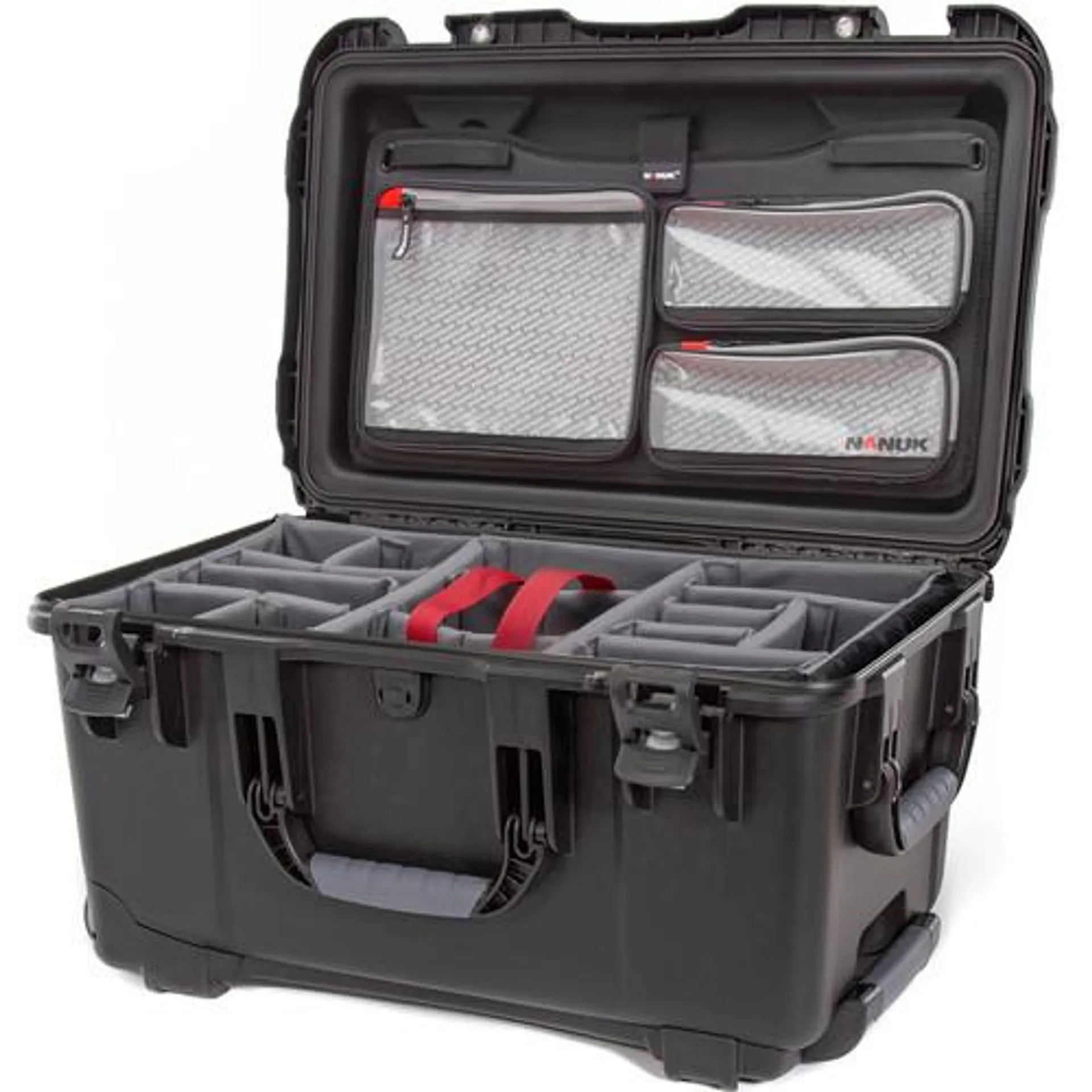 Nanuk 938 Wheeled Hard Case with Pro Photo Kit (Black, 51.1L)