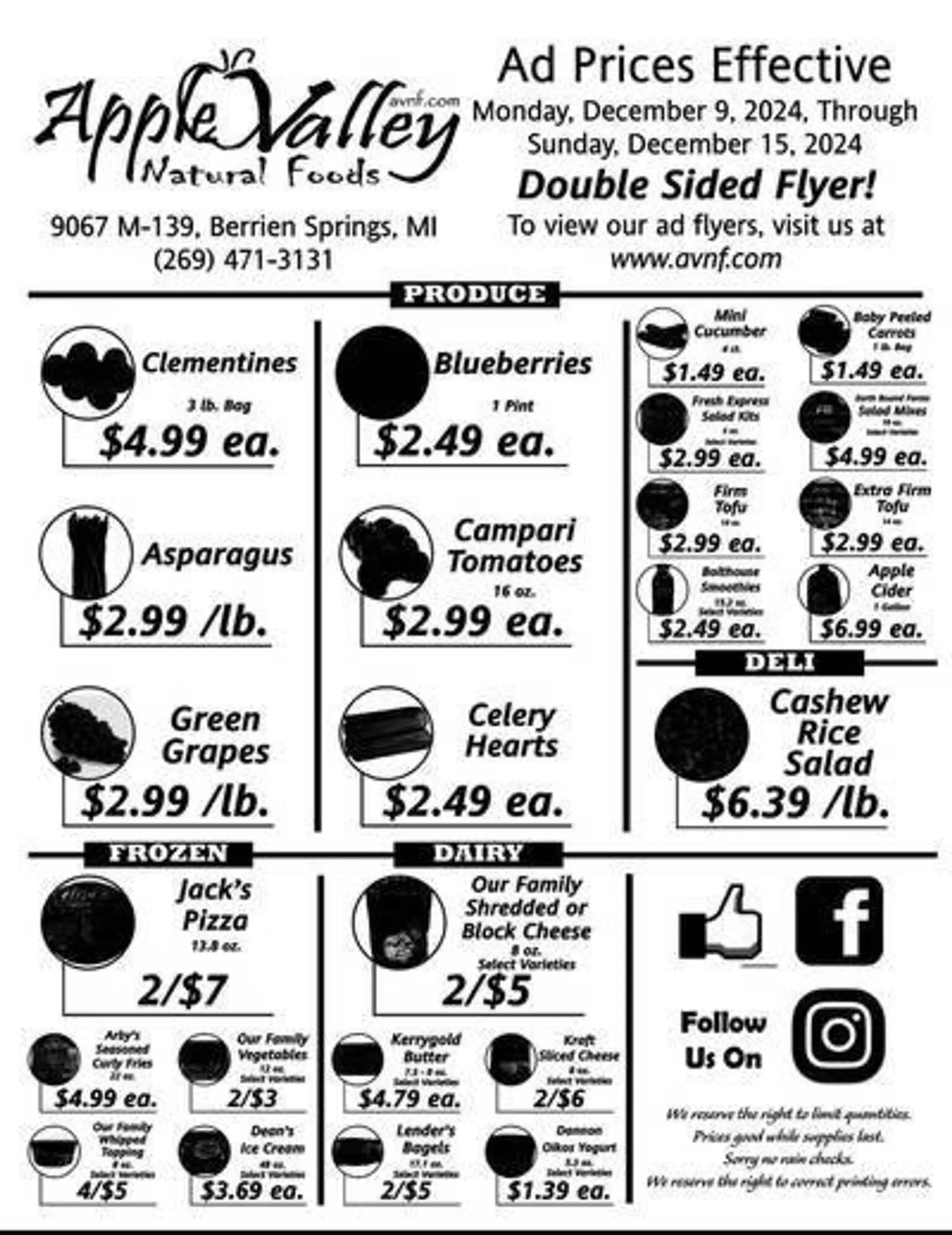 Apple Valley Natural Foods Weekly Ad - 1