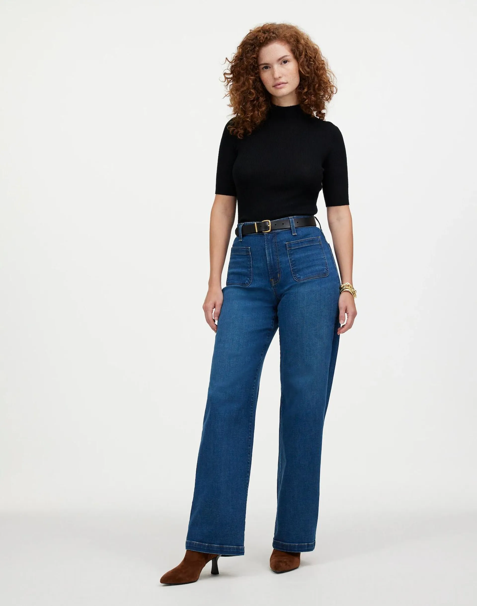 The Curvy Emmett Wide-Leg Jean: Patch Pocket Edition