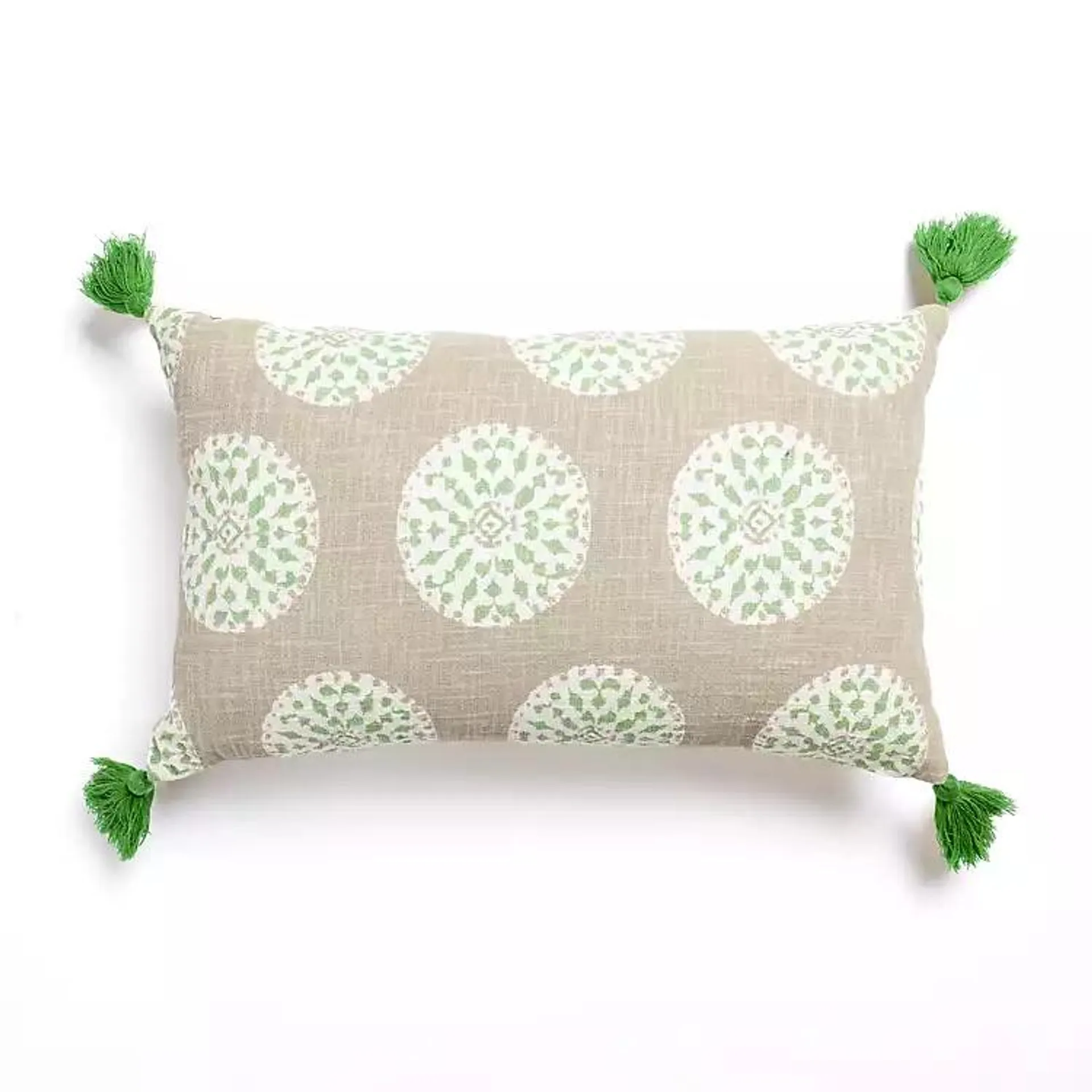 Emerald Medallion Lumbar Pillow