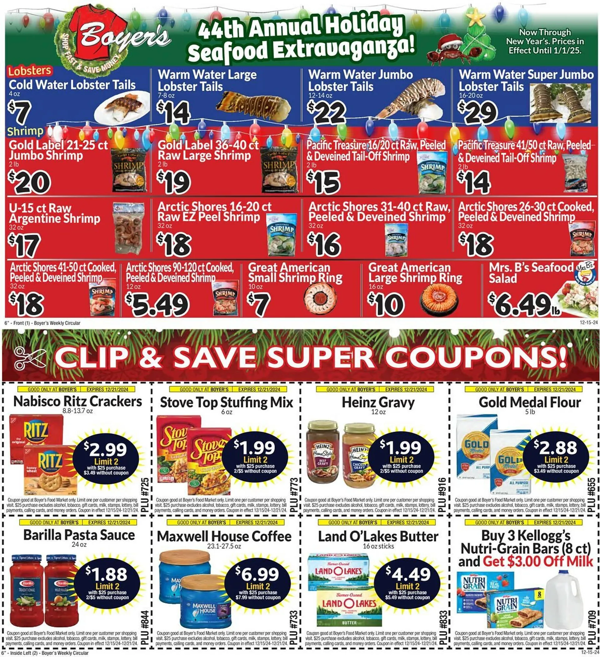 Boyers Food Markets Weekly Ad - 1