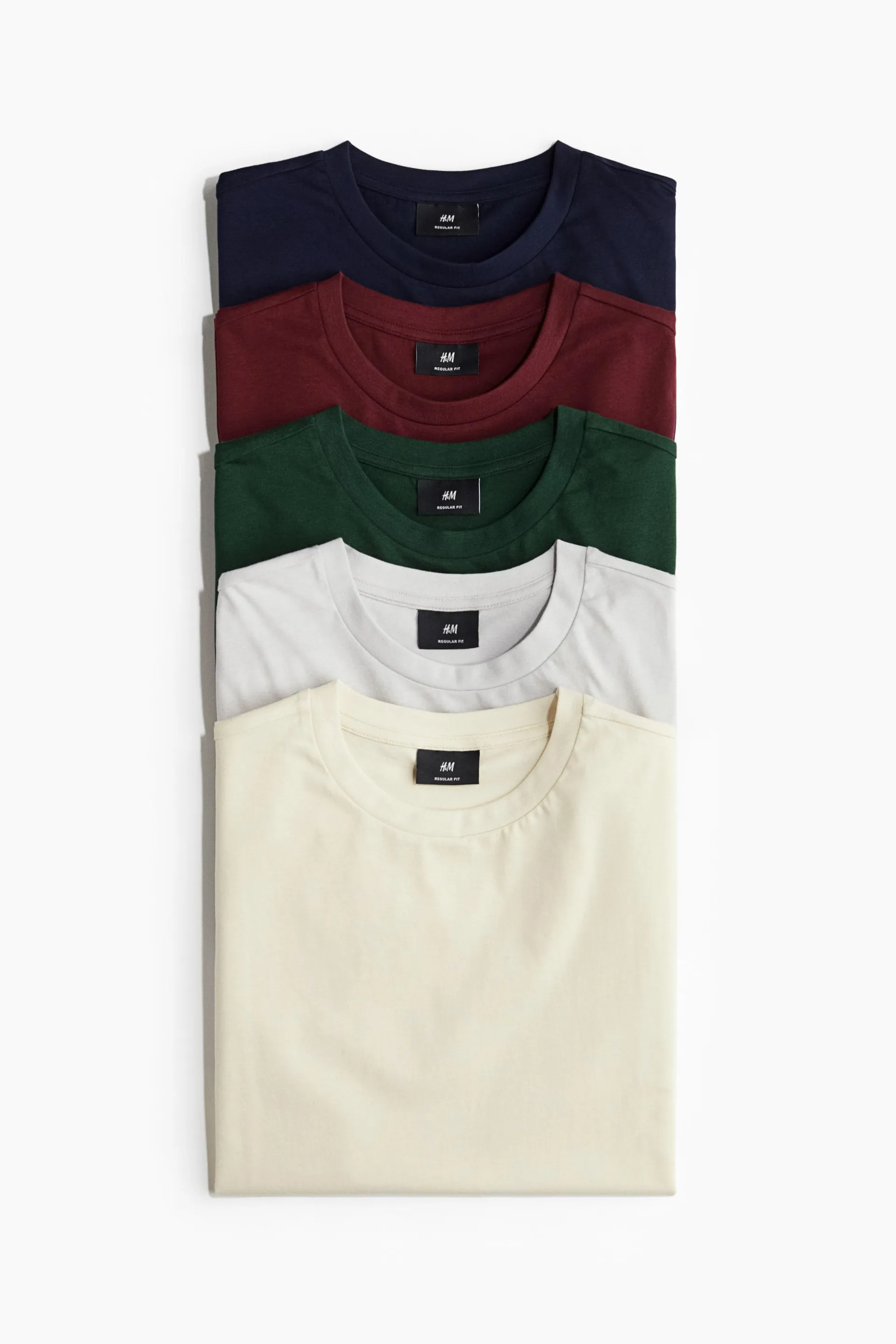 Lot de 5 T-shirts Coupe Classique