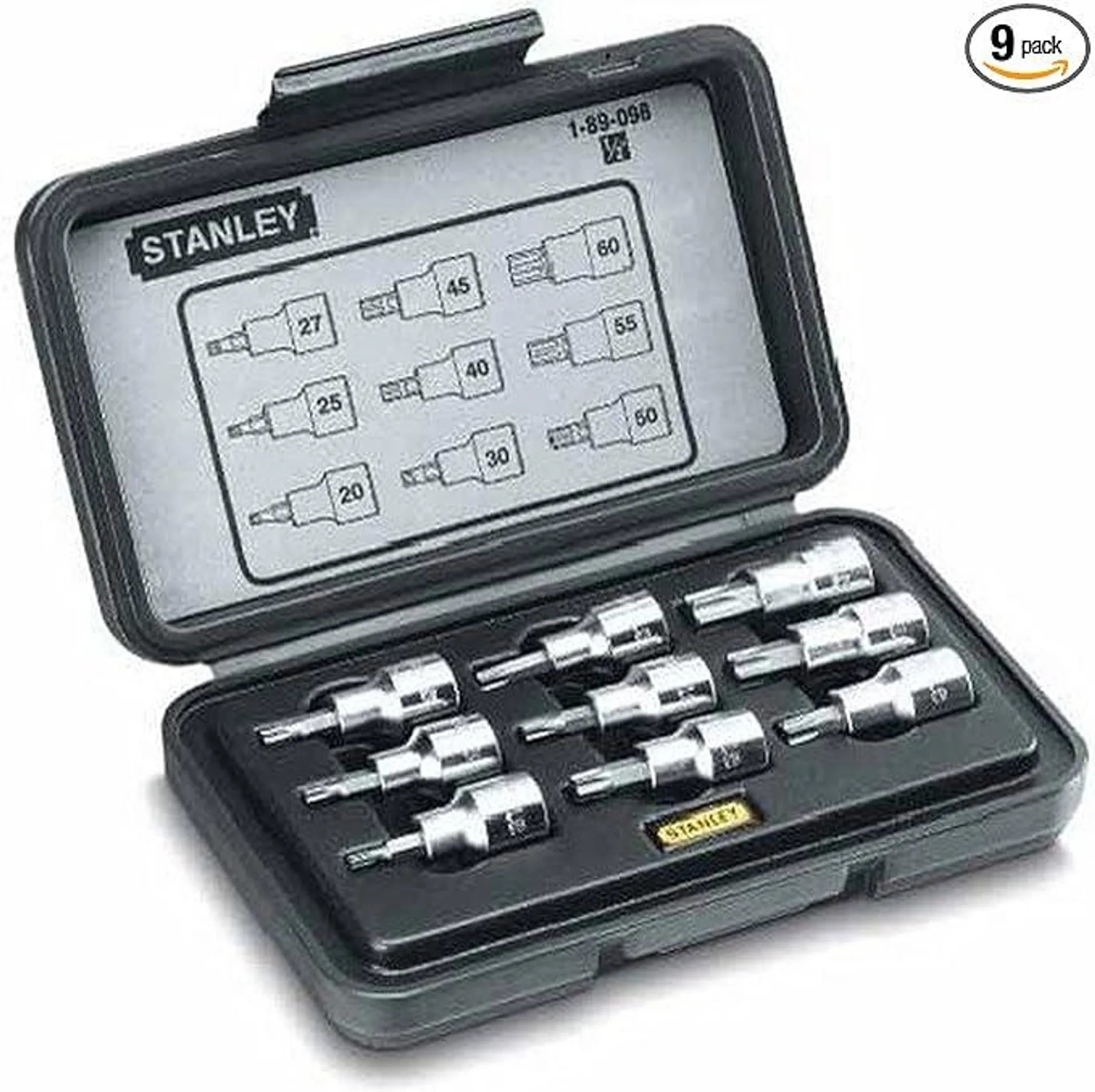 Stanley 1-89-098 Socket wrench Set Torx (9-piece), Silver