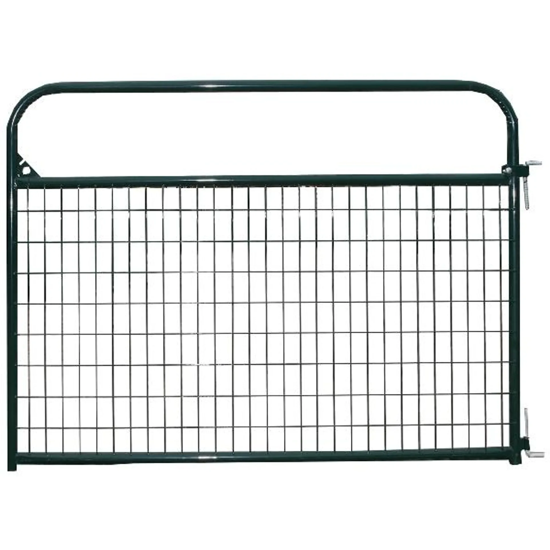 RWG06GN Wire-Filled Economy Gate, Green, 6 ft W Gate, 50-1/2 in H Gate, 20 ga Frame Tube/Channel