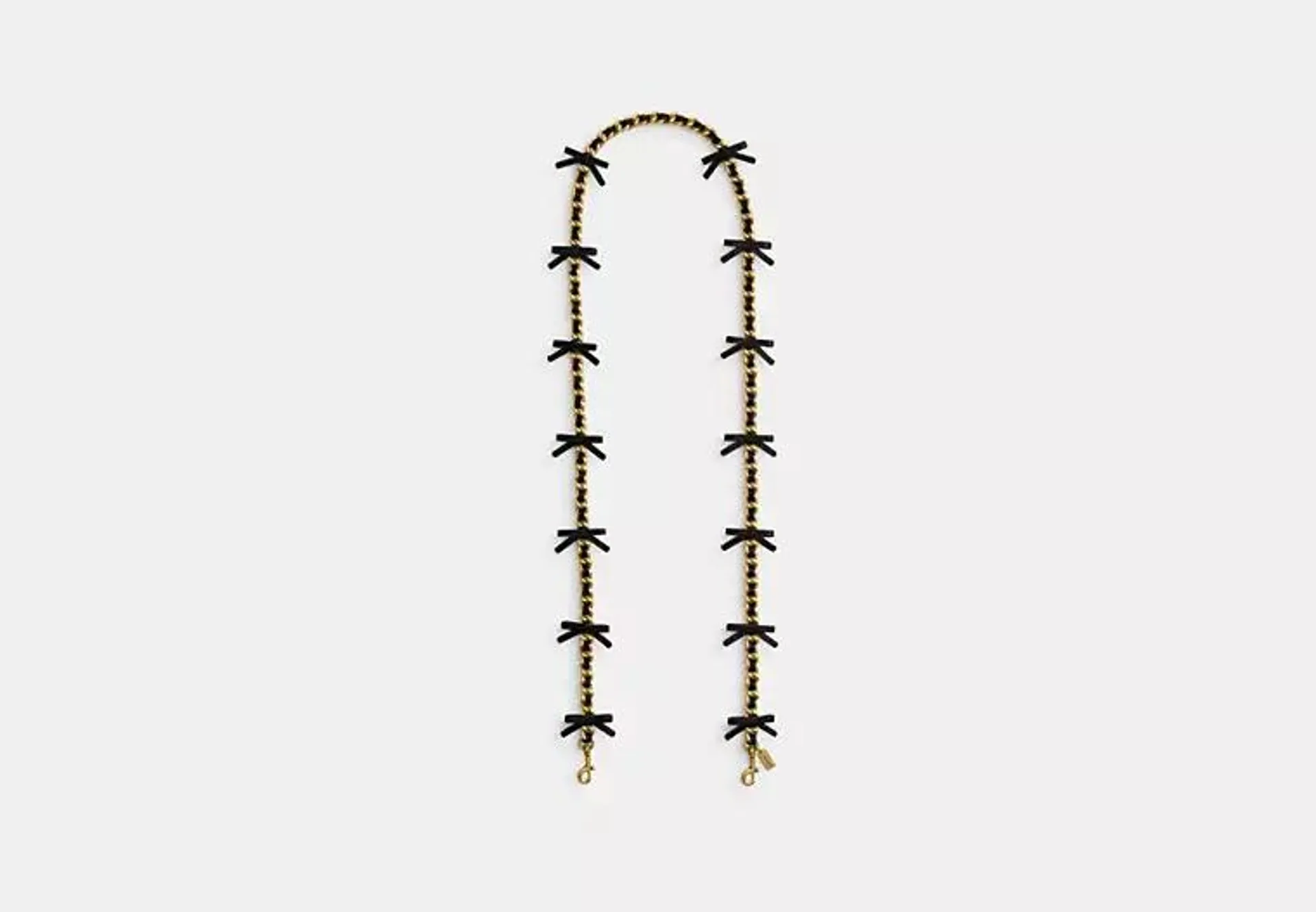 Leather Chain Strap With Bows