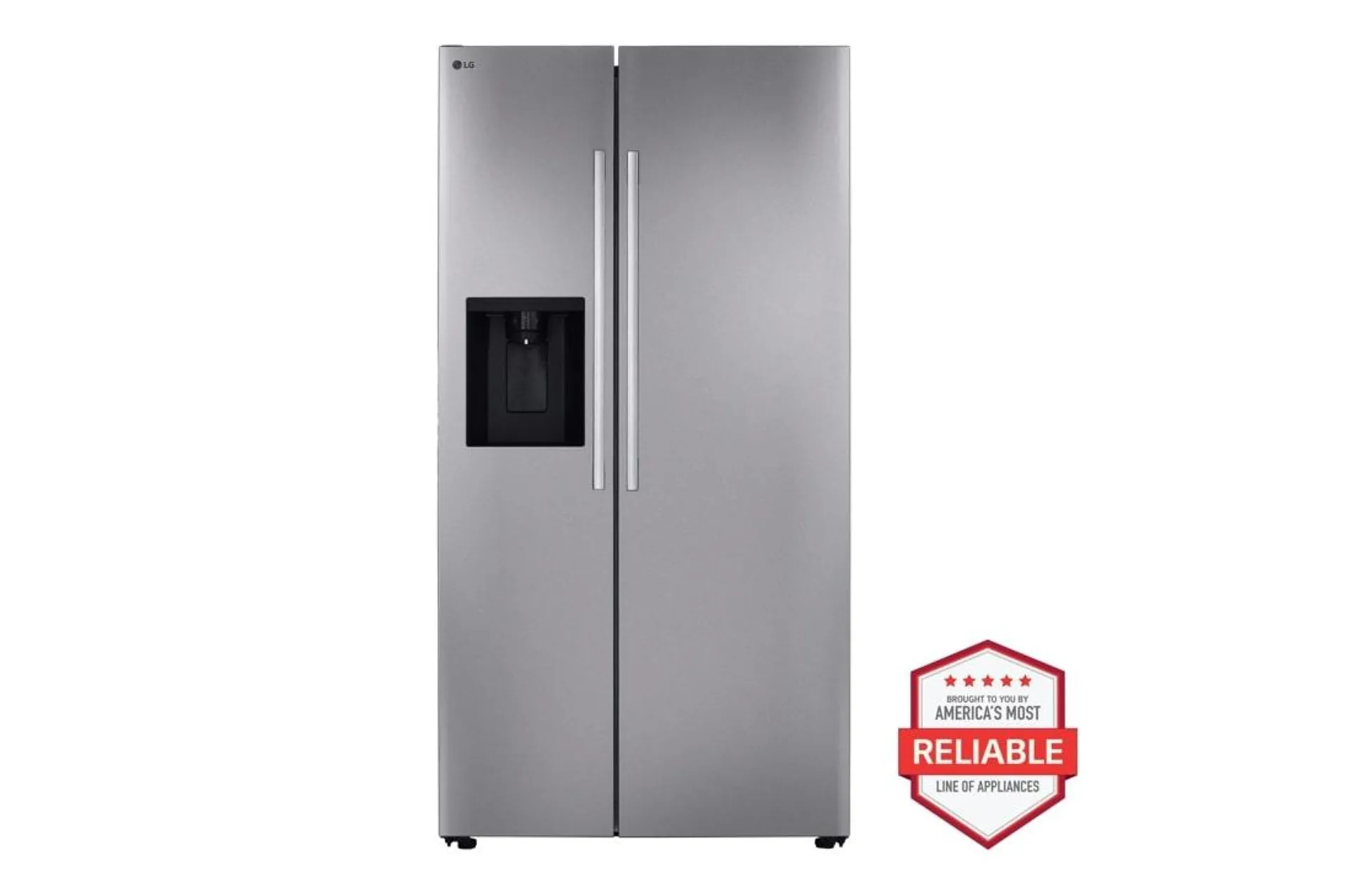 27 cu. ft. Standard-Depth, Side-by-side Refrigerator, with Ice and Water and Bar Handle Design