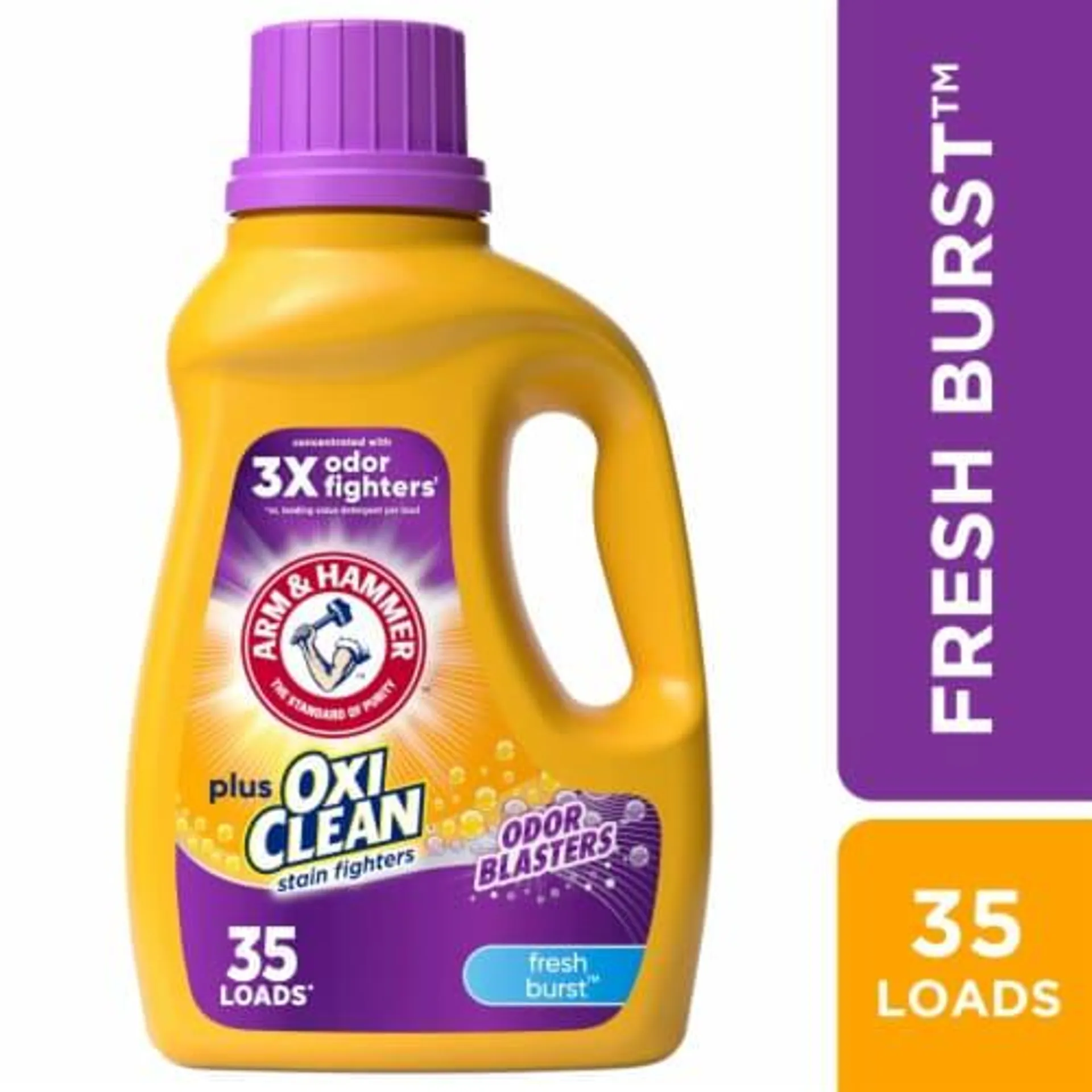 ARM & HAMMER Plus OxiClean with Odor Blasters Fresh Burst Liquid Laundry Detergent