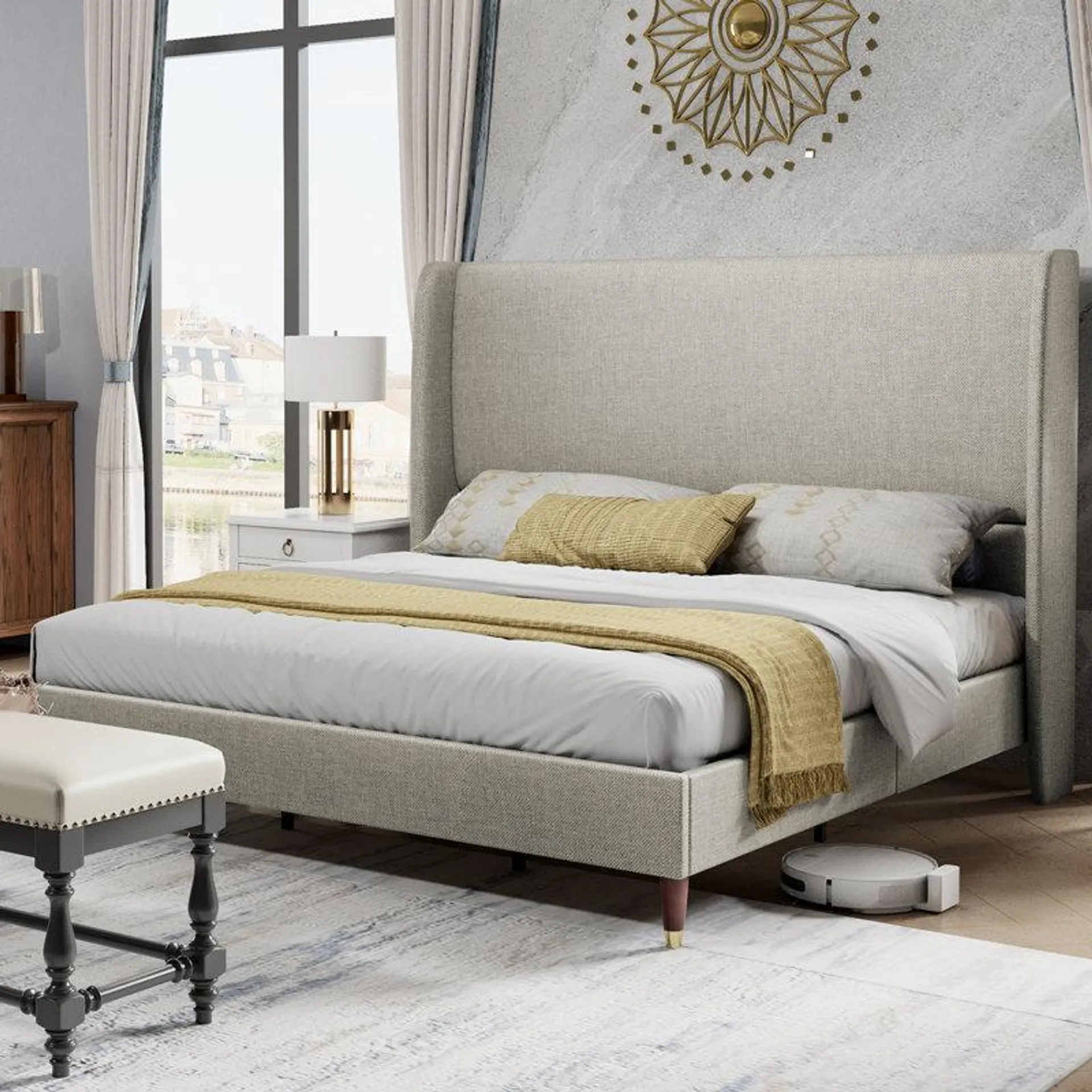 Belo Upholstered Platform Bed