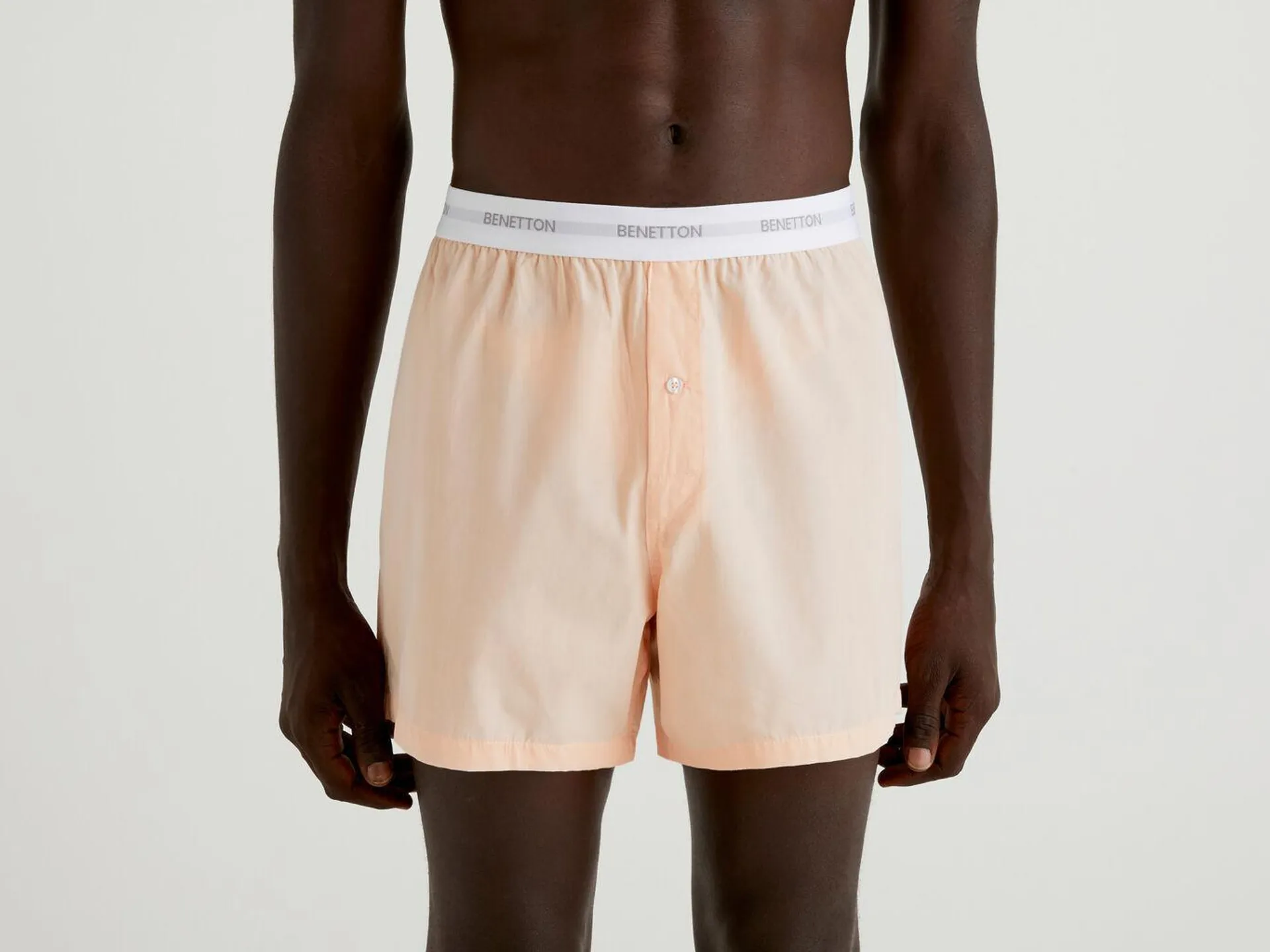 Pink boxers with logoed elastic
