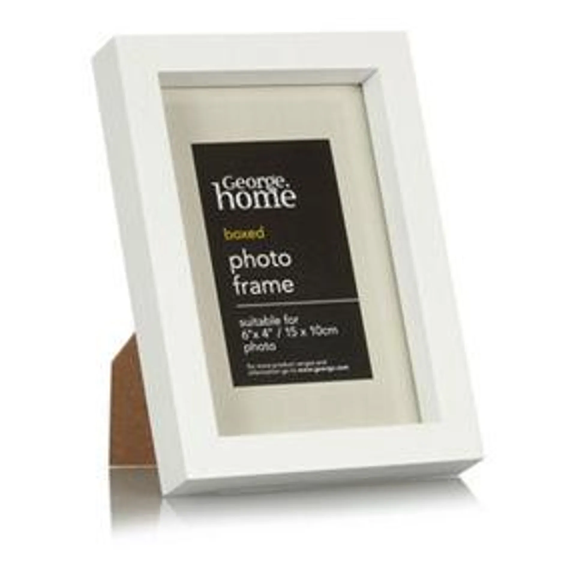 George Home White Boxed Frame 6 x 4Inch