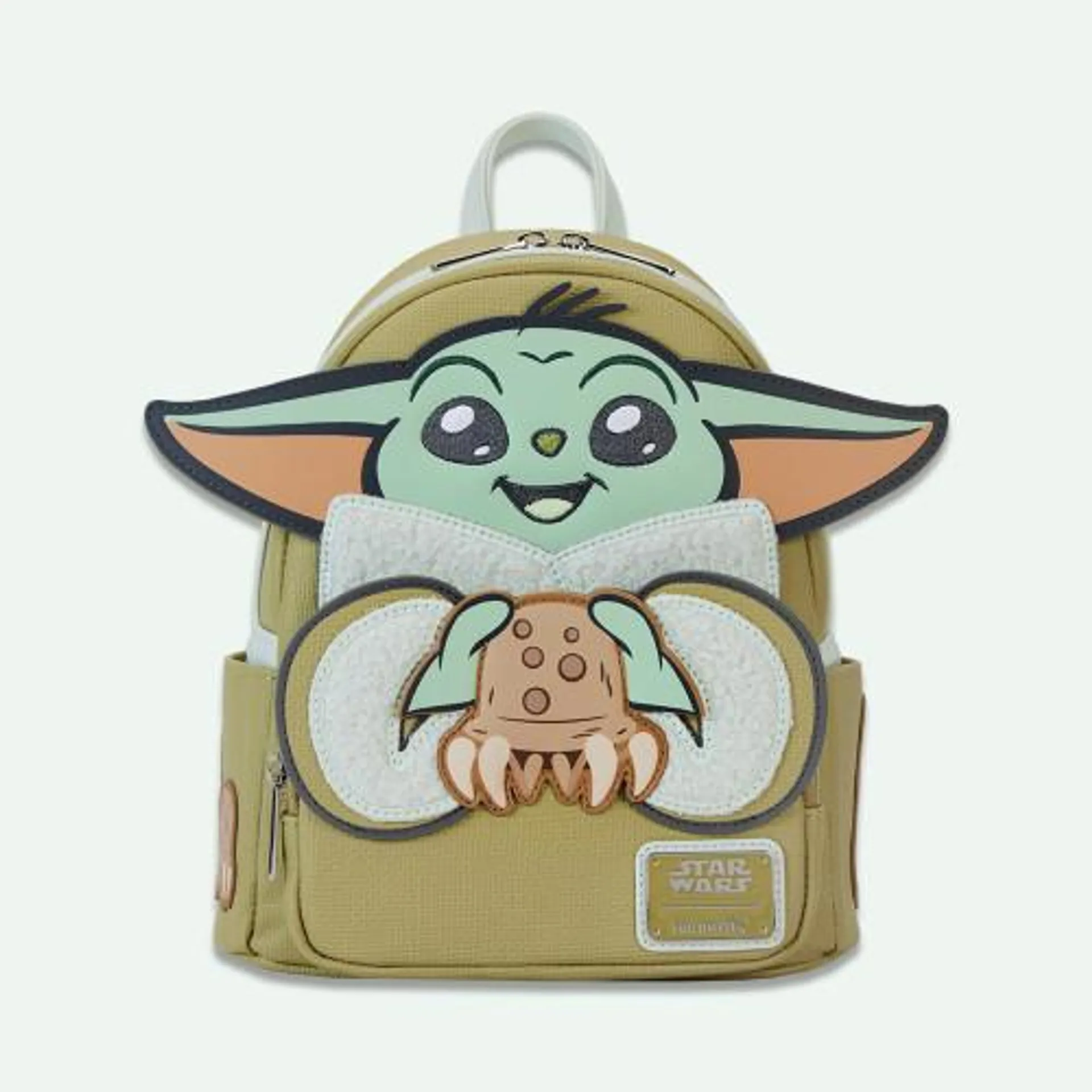 Mandalorian Grogu and Crabbies Cosplay Loungefly Mini Backpack