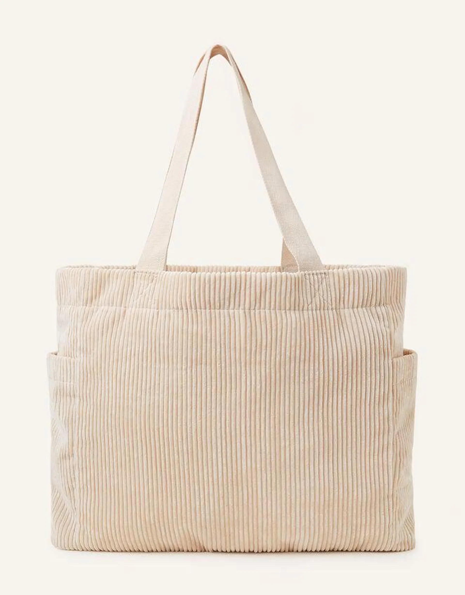 Cord Shopper Bag Cream