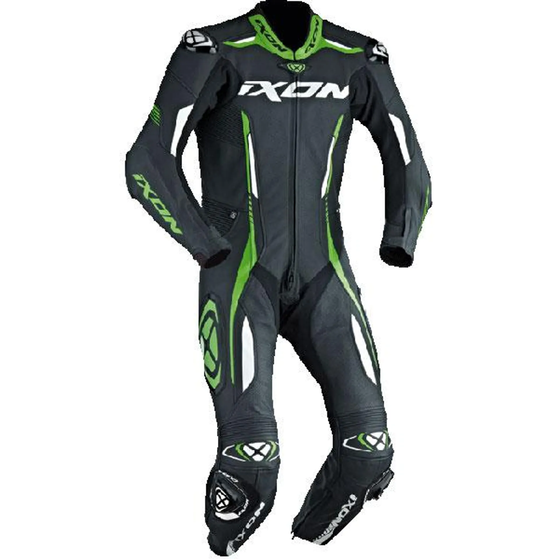 Ixon Vortex 2 1 Piece Suit - Black / White / Green