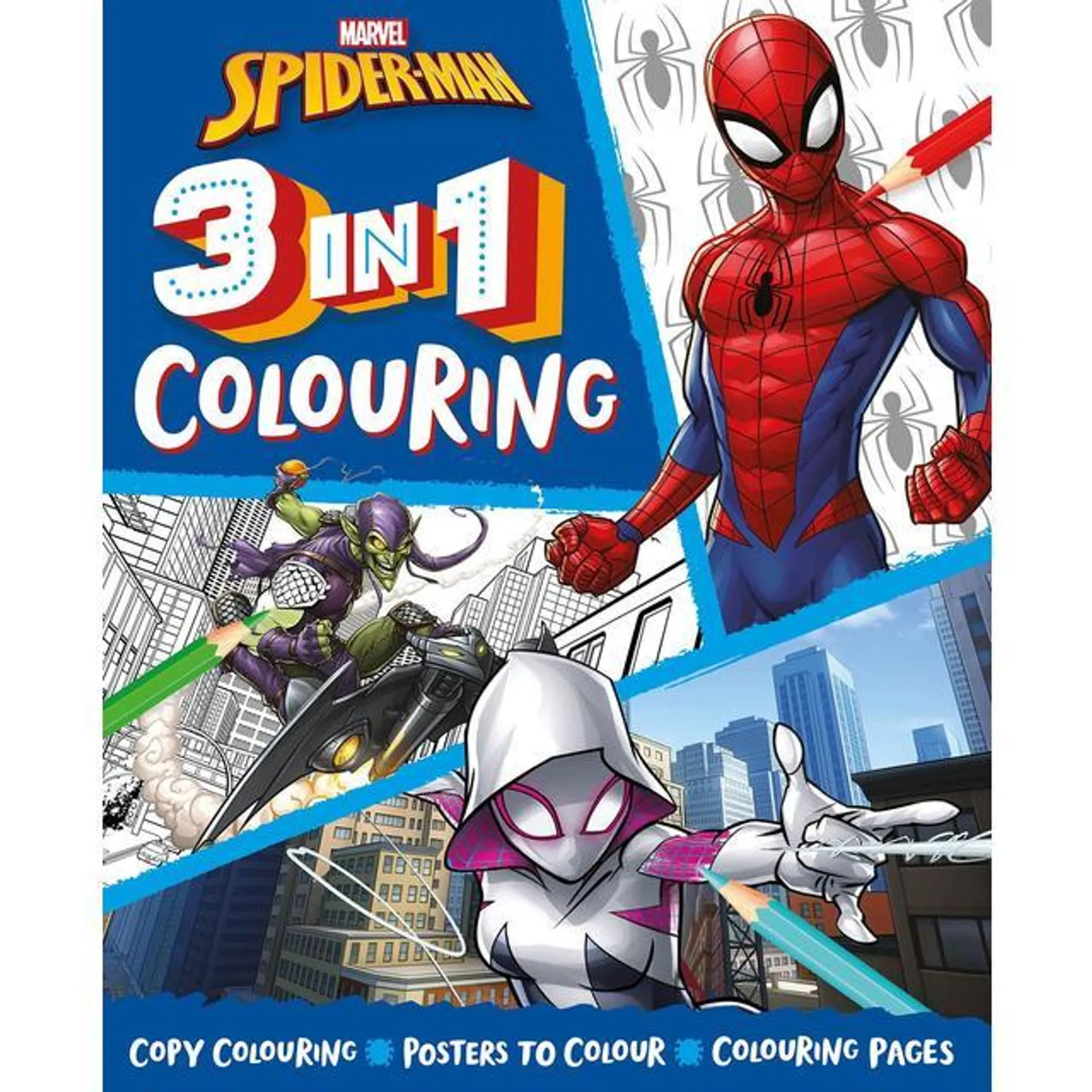 Marvel Spiderman 3in1 colouring book