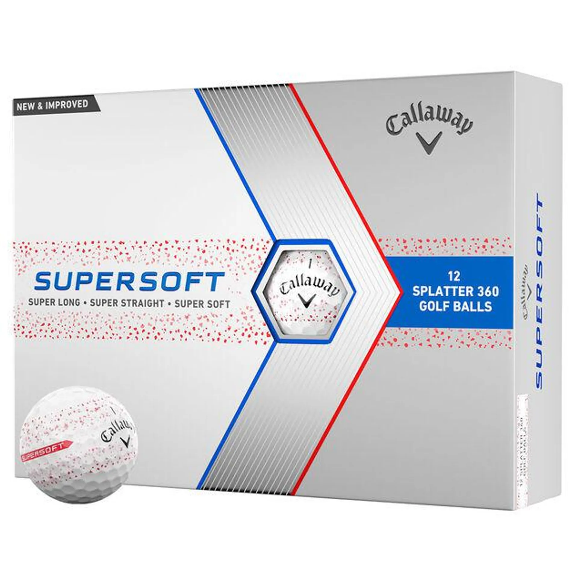 Callaway Supersoft Splatter 12 Golf Ball Pack