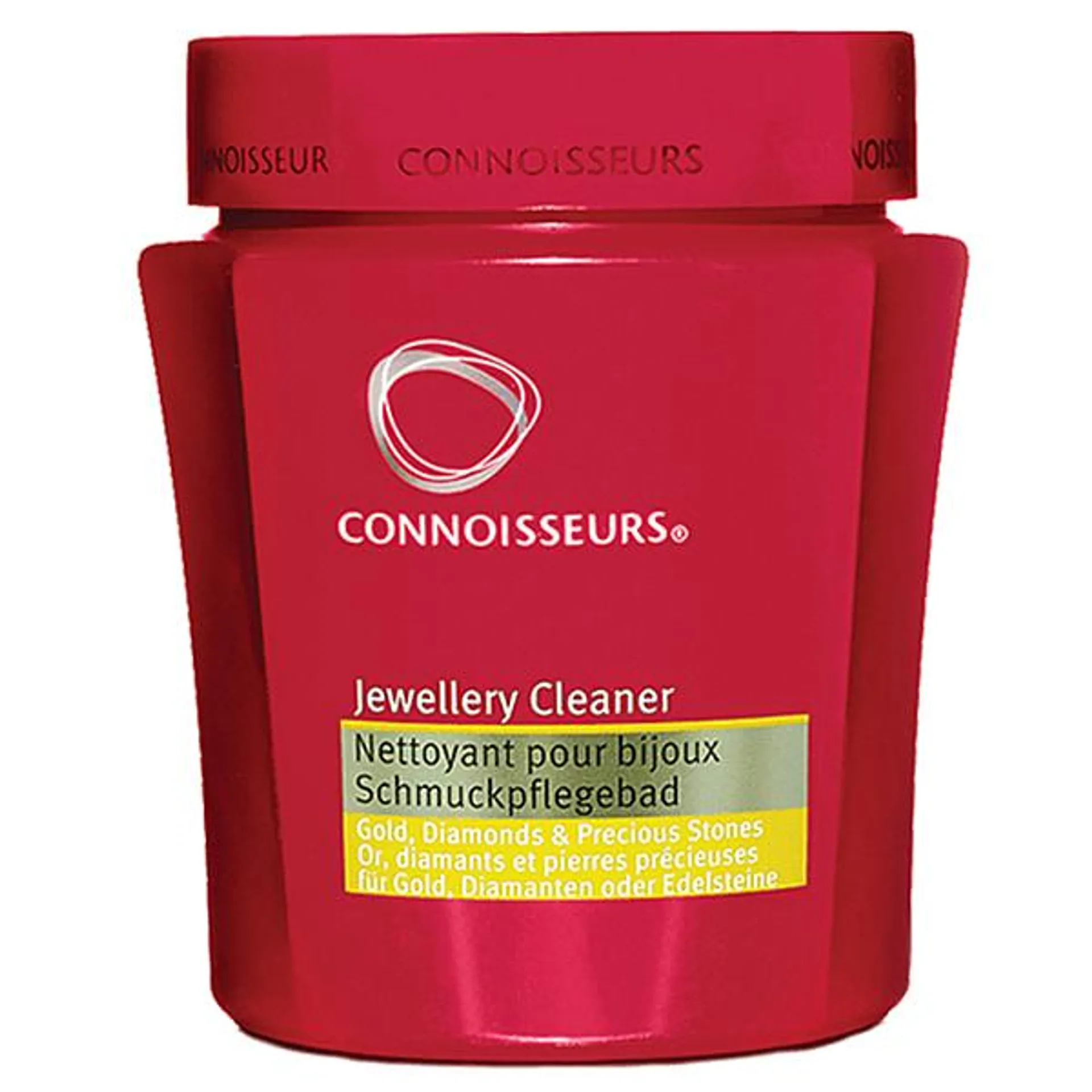 Connoisseurs Precious Jewellery Cleaning Bath - Liquid Cleaner Solution for Gold, Diamonds, Platinum & Precious Stones - Dip Tray & Brush Included - 250ml