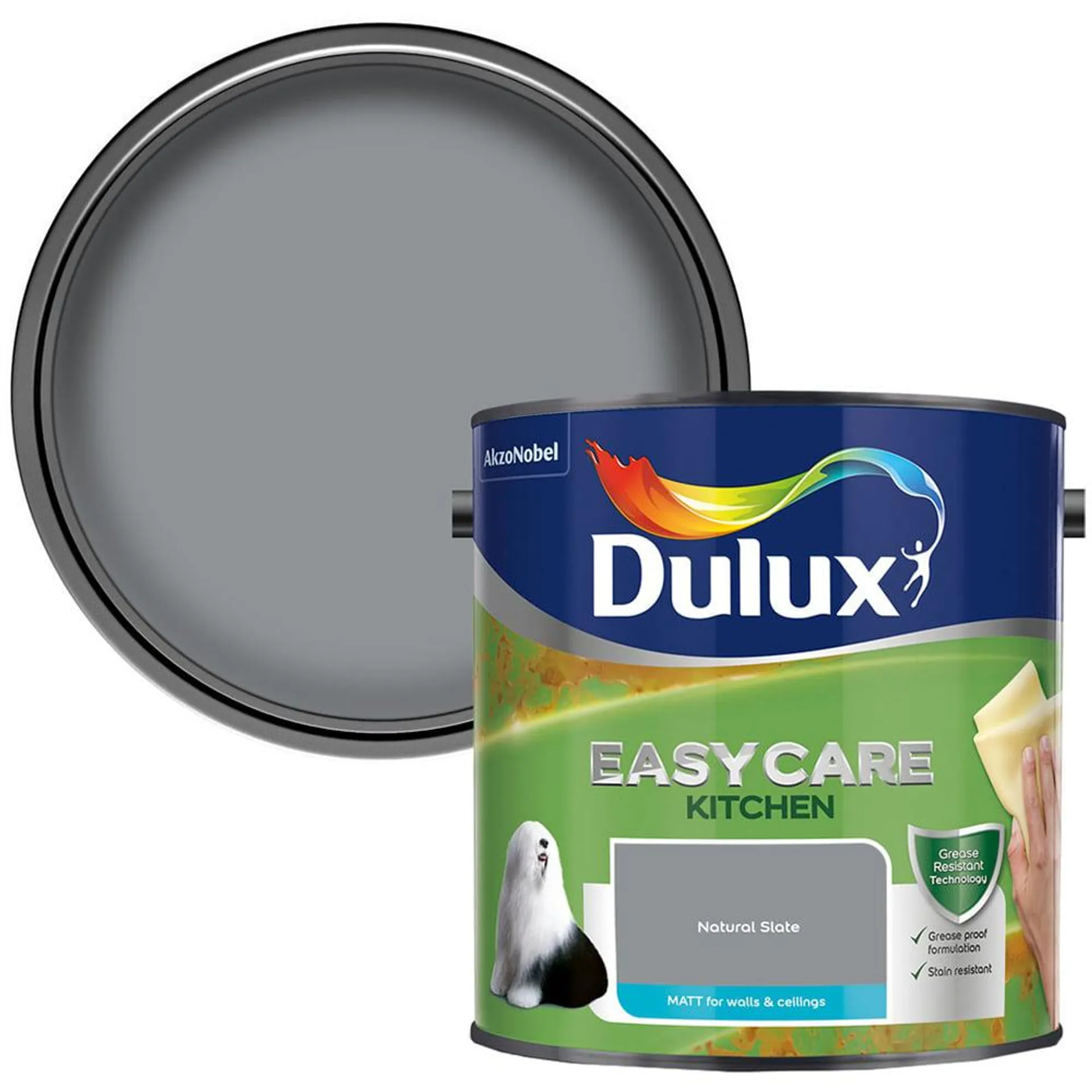 Dulux Easycare Kitchen Natural Slate Paint 2.5L