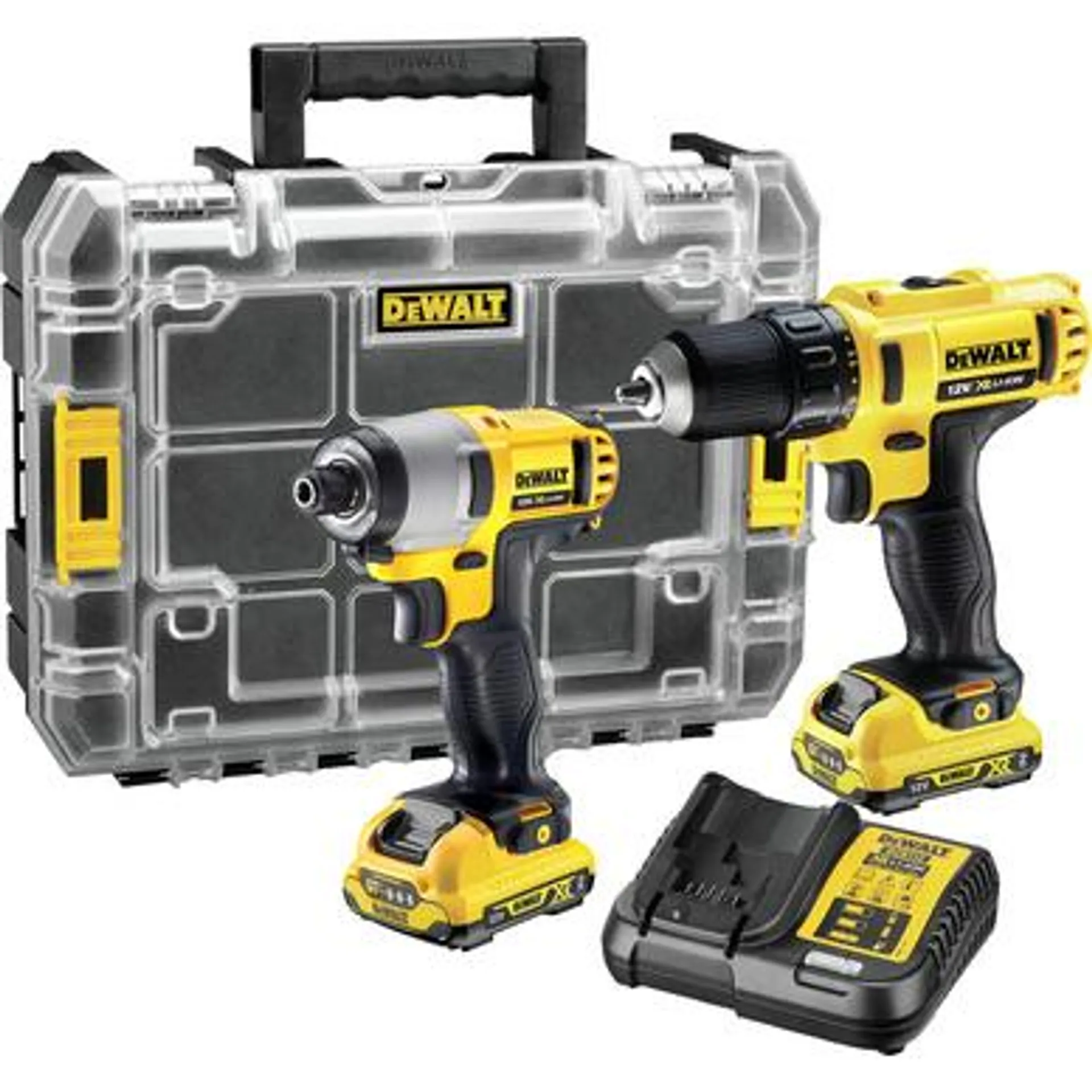 DeWalt DCK211D2T-GB 12V XR Cordless Drill Driver & Impact Driver Twin Pack 2 x 2.0Ah