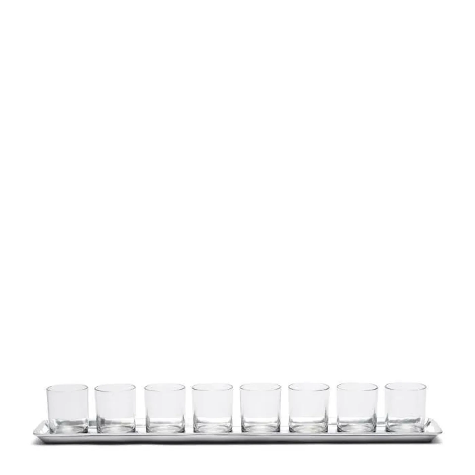 Tray RM Votive, Silver, 8 pieces