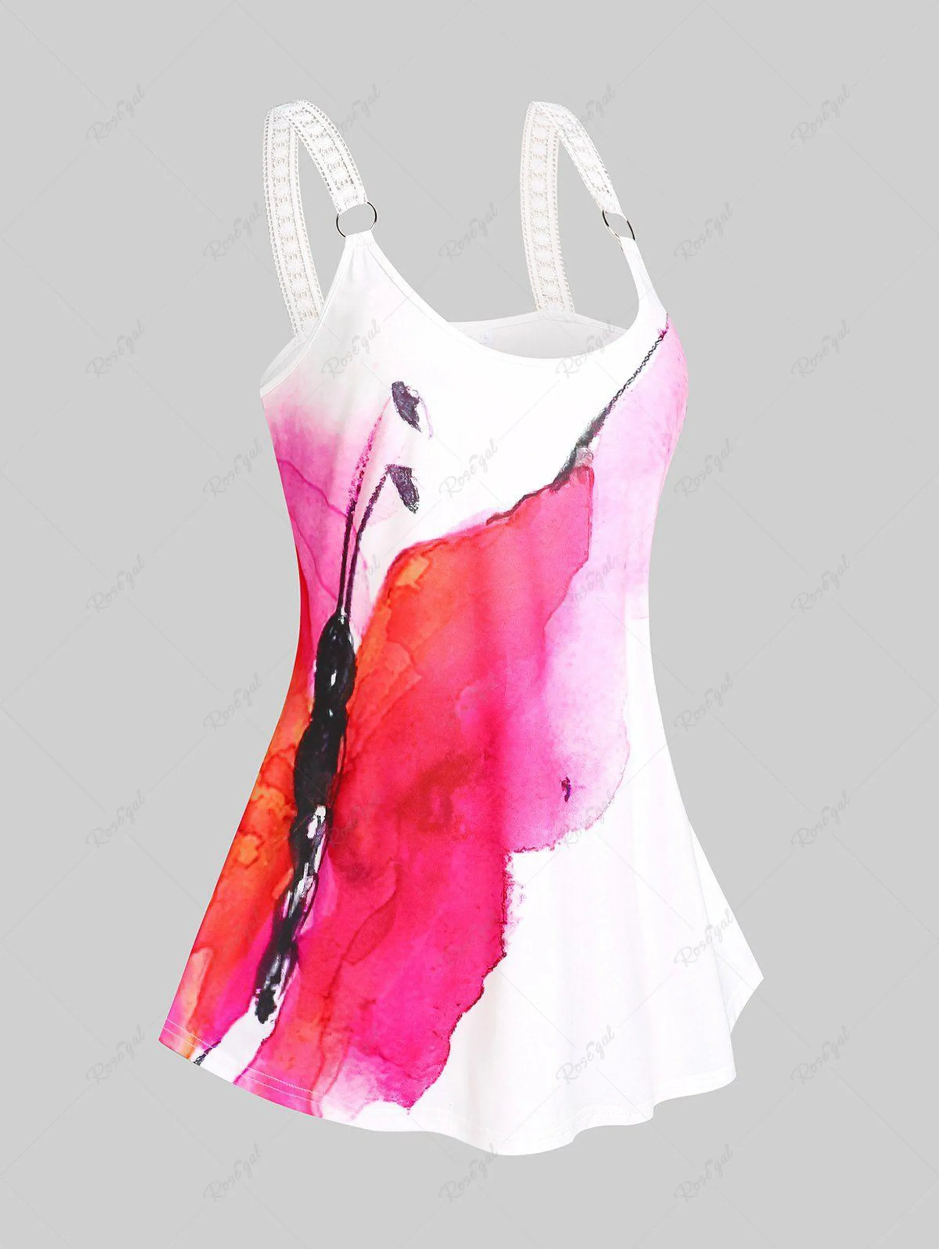 Plus Size & Curve Butterfly Print Tank Top - 4x | Us 26-28