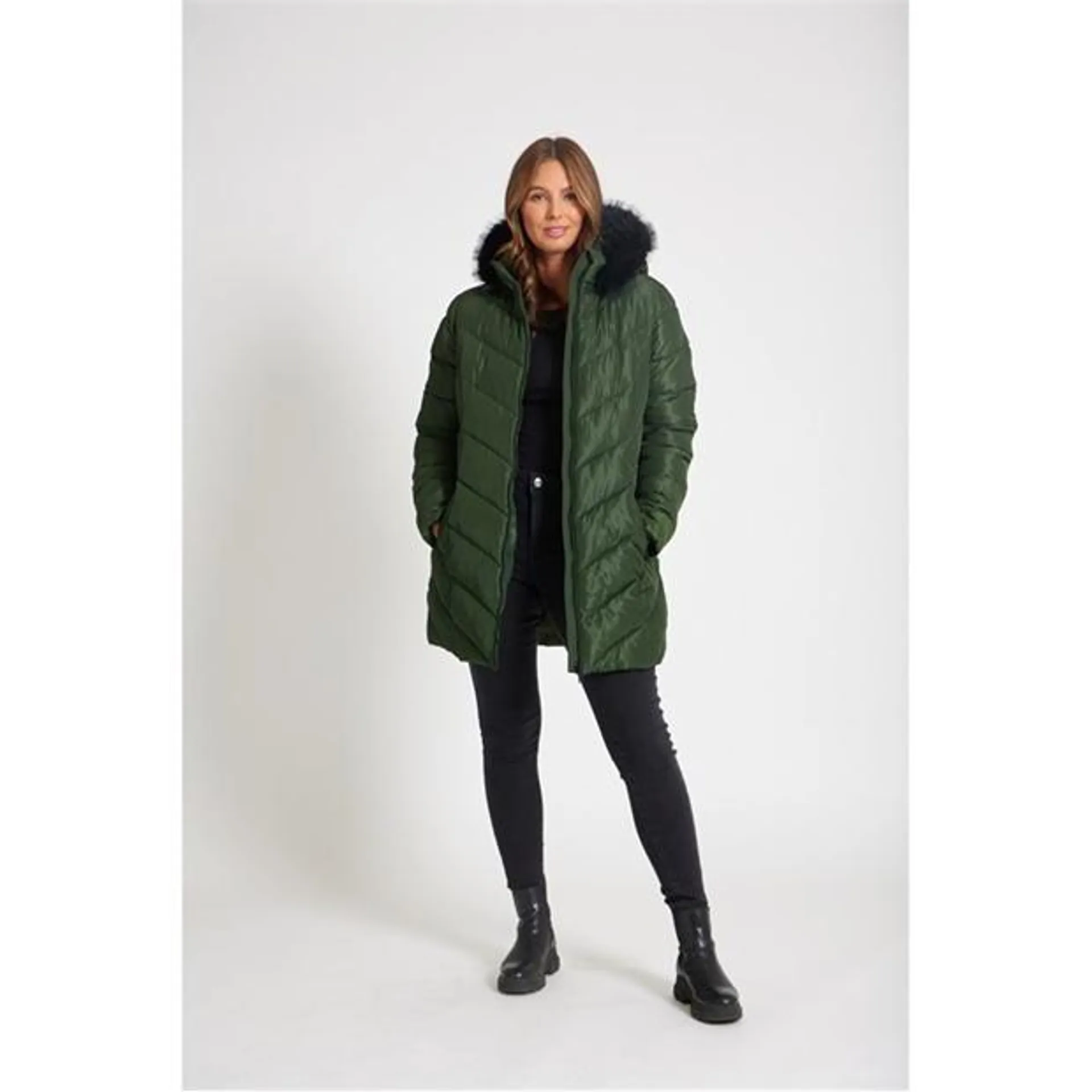 Chevron Padded Coat