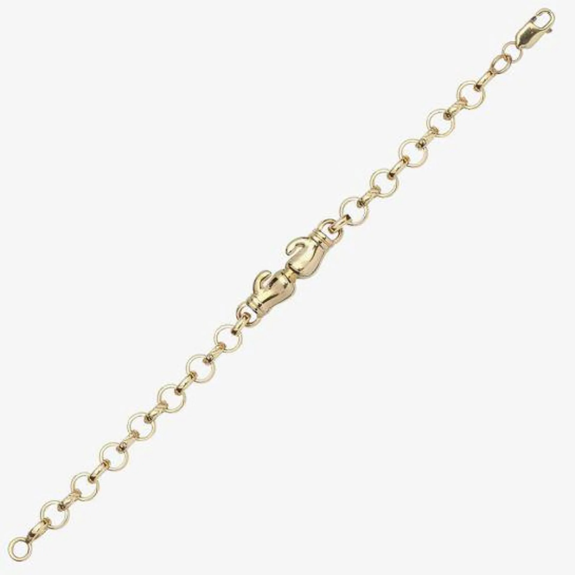 Babies 9ct Yellow Gold Boxing Glove Bracelet BB84