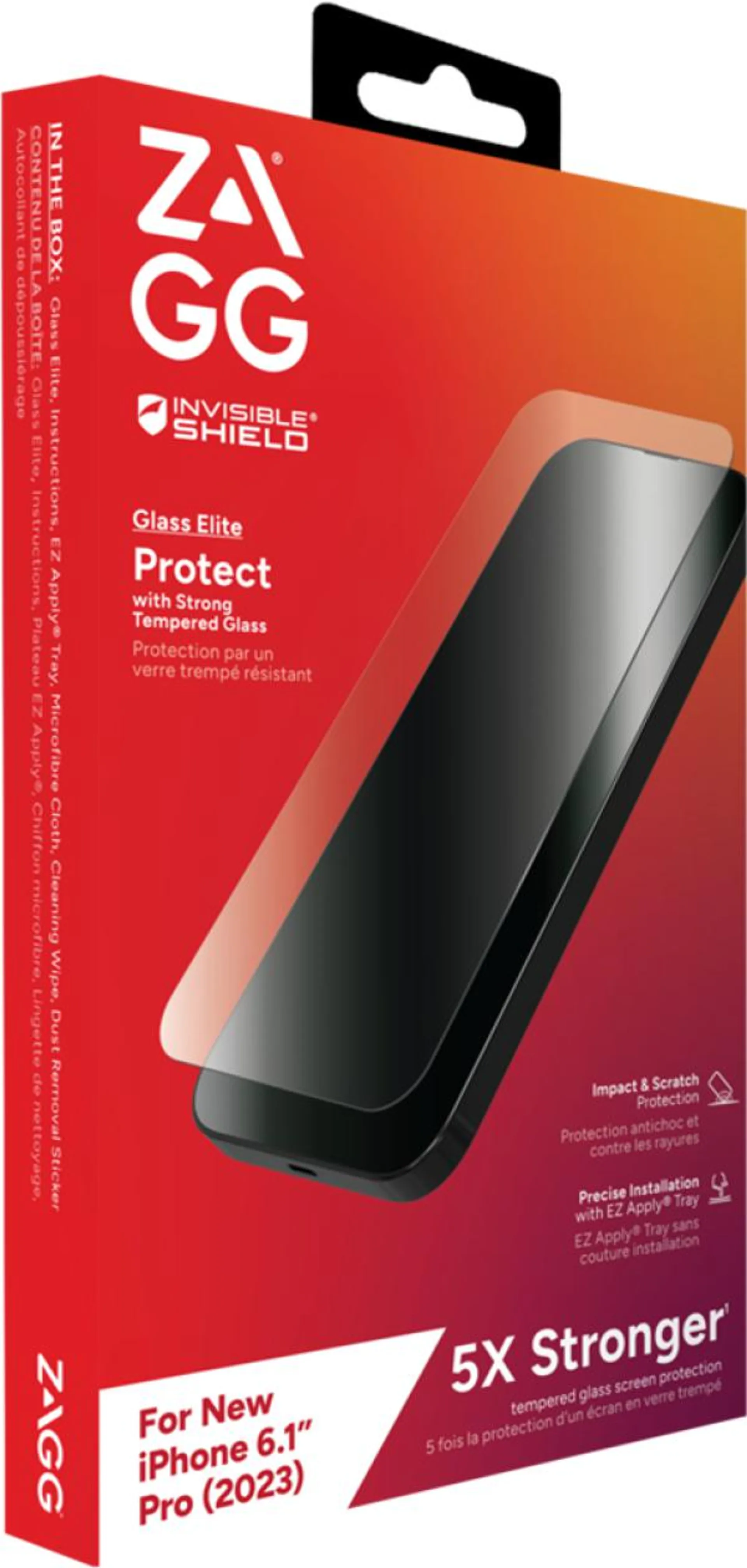 InvisibleShield Glass Elite Screen Protector for iPhone 15 Plus