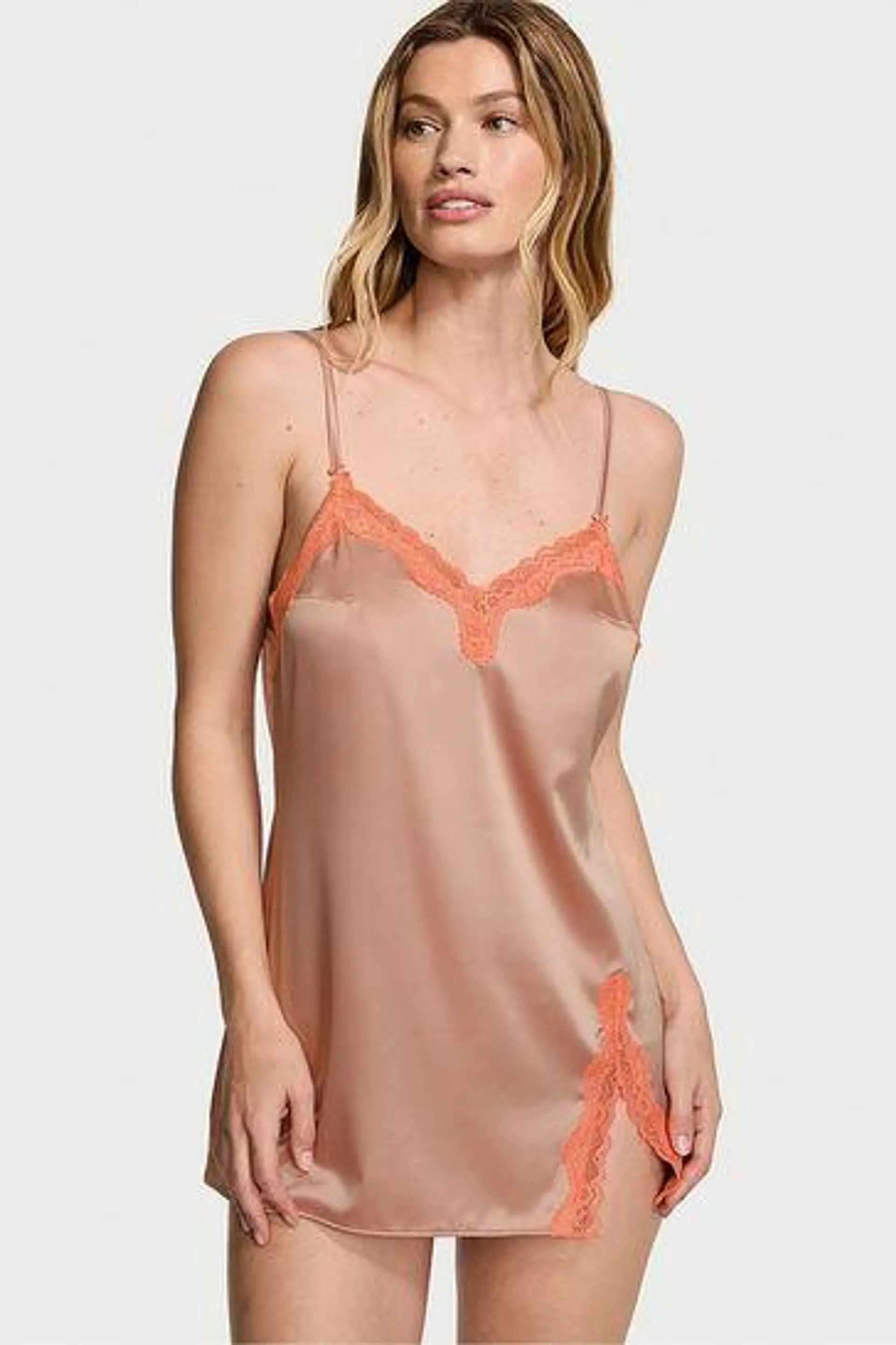 Tease Satin Slip Dress