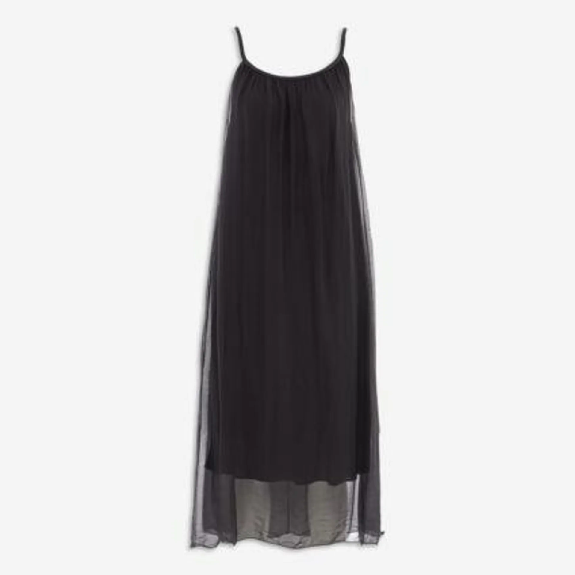 Black Soft Midi Dress