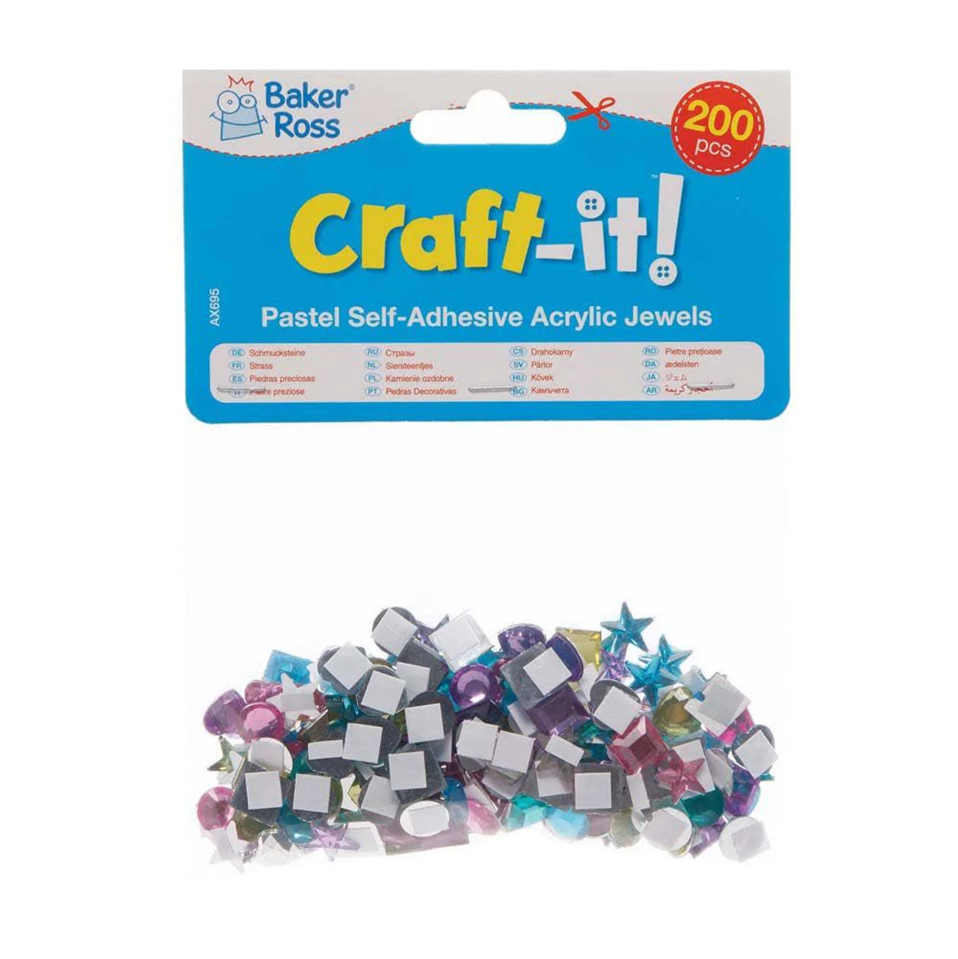 Pastel Self-Adhesive Jewels