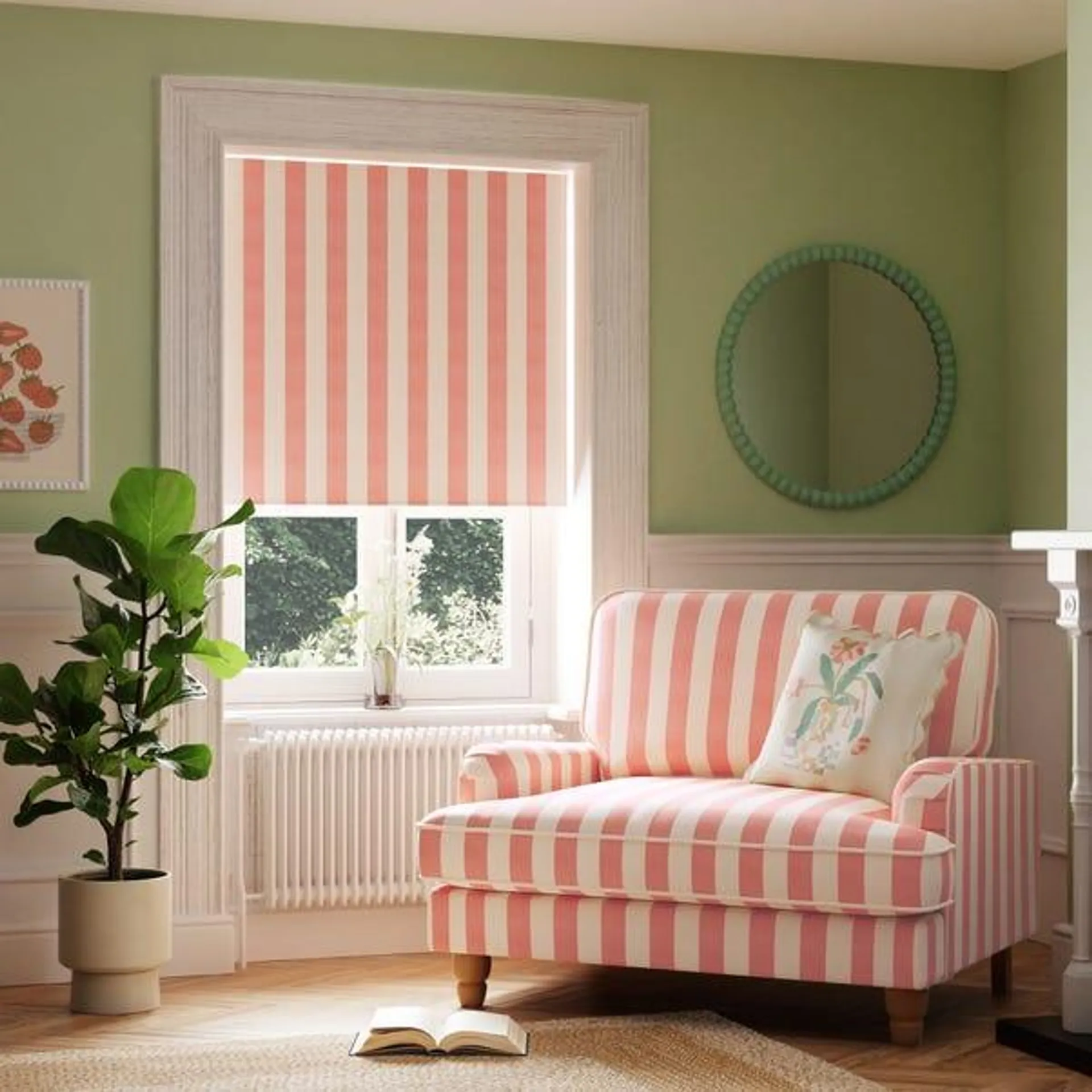 Beatrice Stripe Blackout Roller Blind