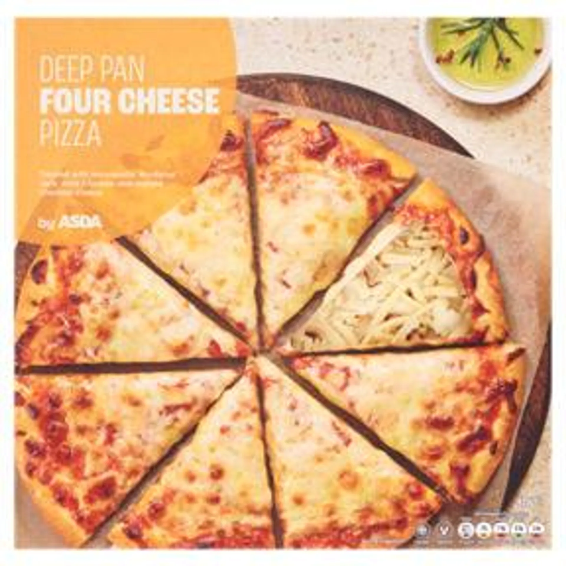 ASDA Deep Pan Four Cheese Pizza 425g