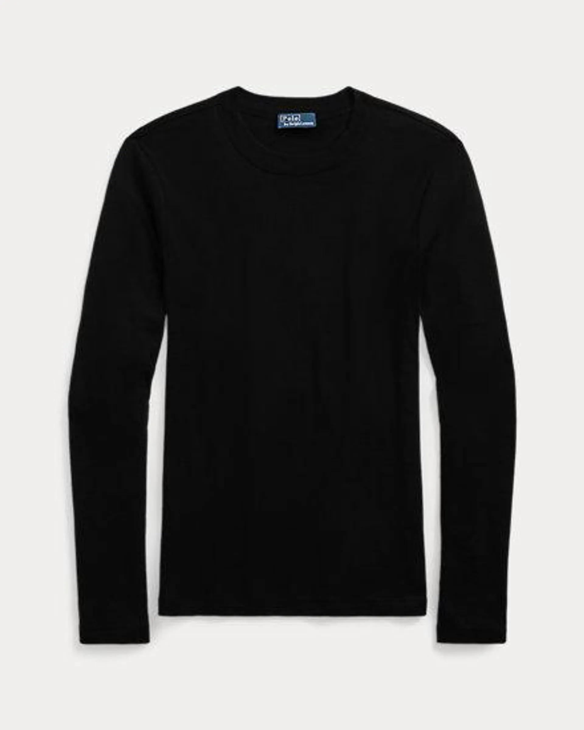 Rib-knit Cotton Long-Sleeve T-Shirt