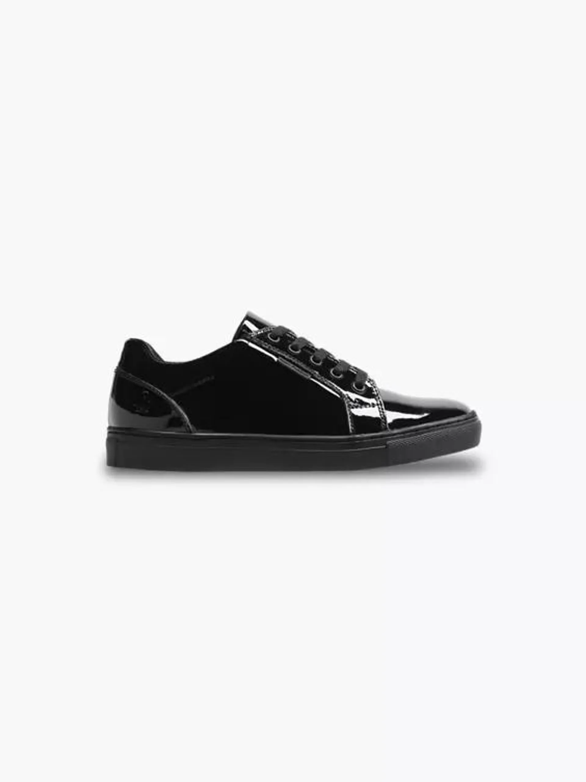 Hush Puppies Teen Girl Black Patent Leather School Shoes