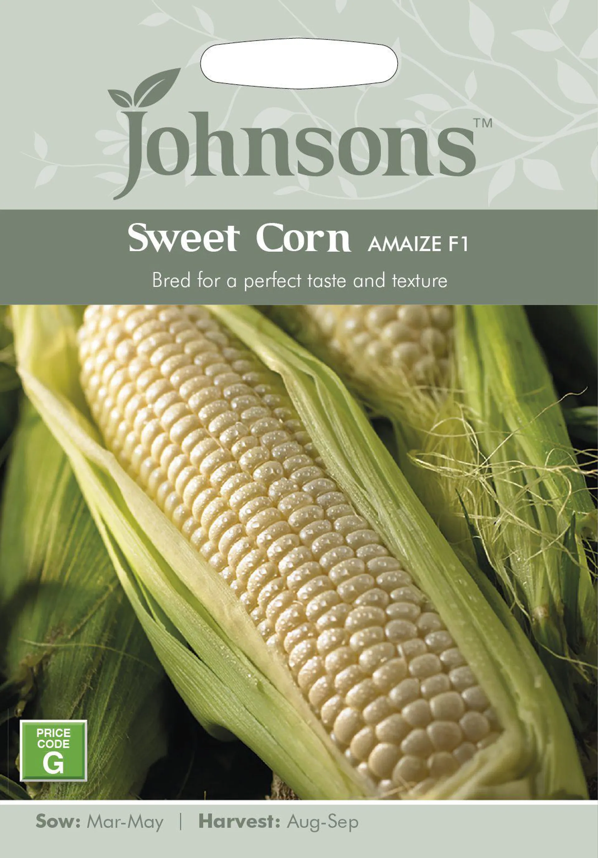 Johnsons Sweet Corn Amaize F1 Seeds