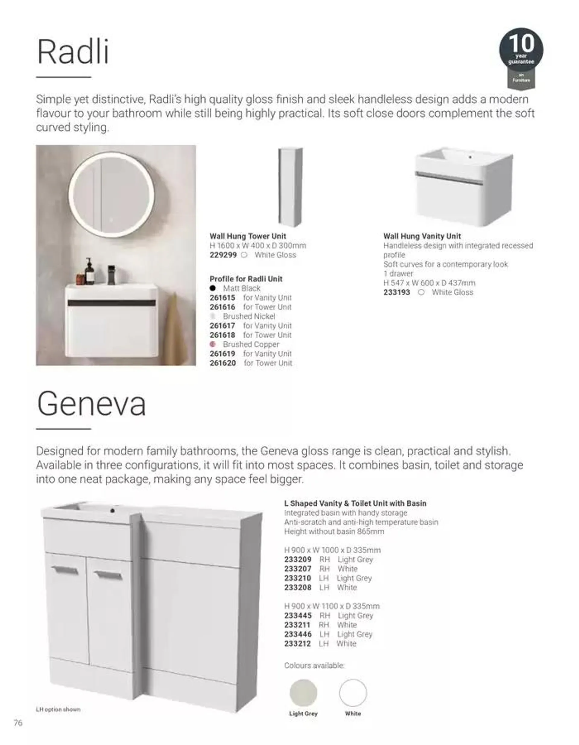 Wickes Bespoke Bathrooms brochure from 5 November to 31 December 2024 - Catalogue Page 76