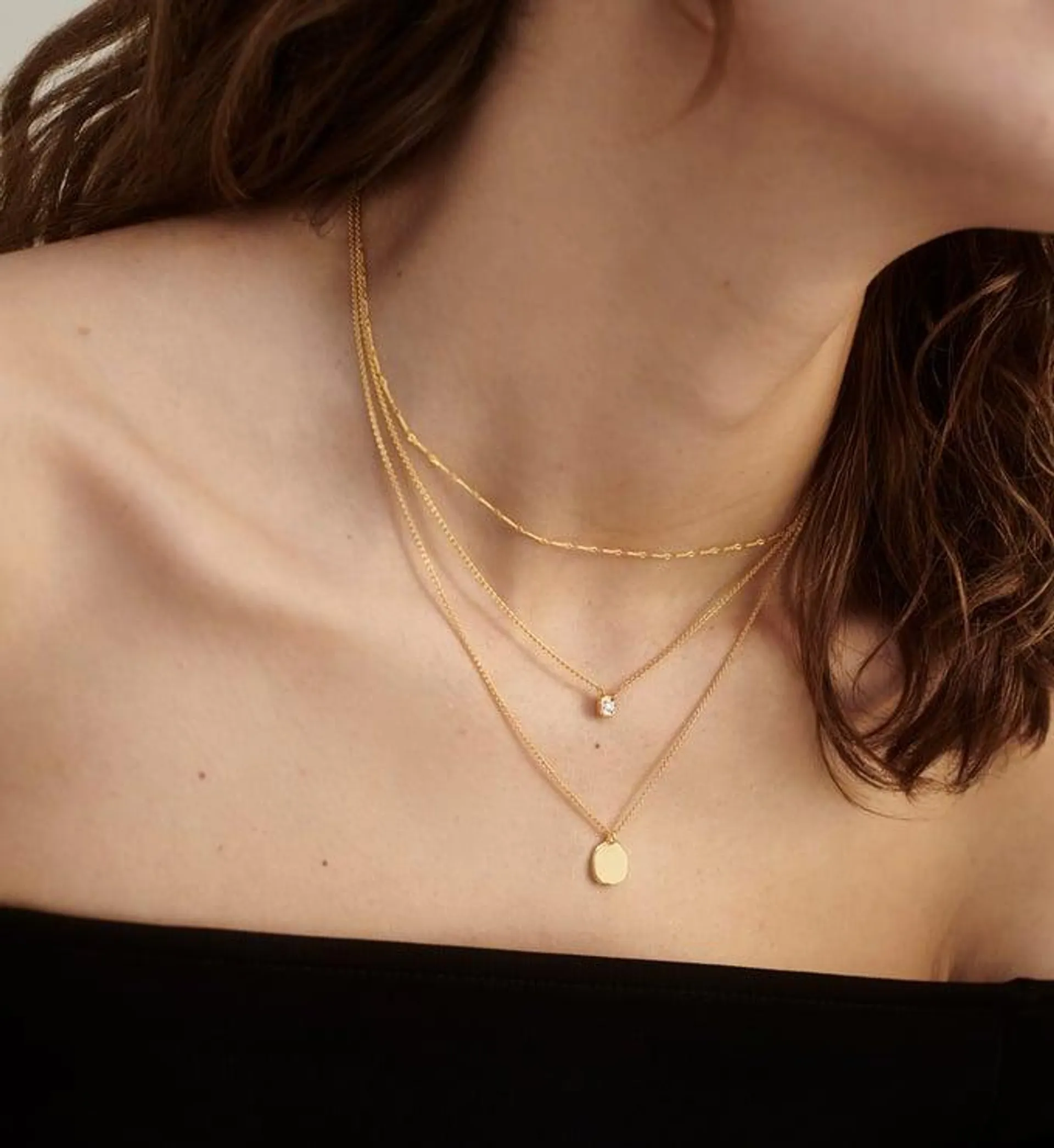 Siren Petal, Diamond Essential and Fine Twist Choker Necklace Set