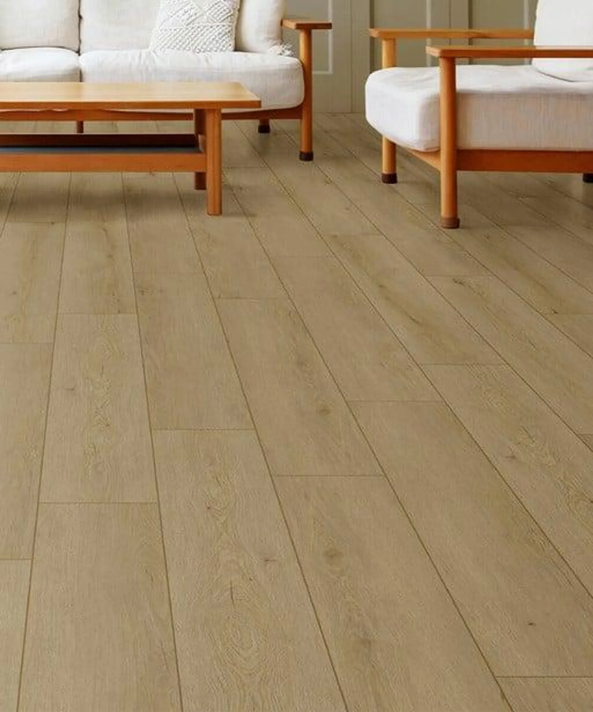 Light Oak Water Resistant Laminate Flooring