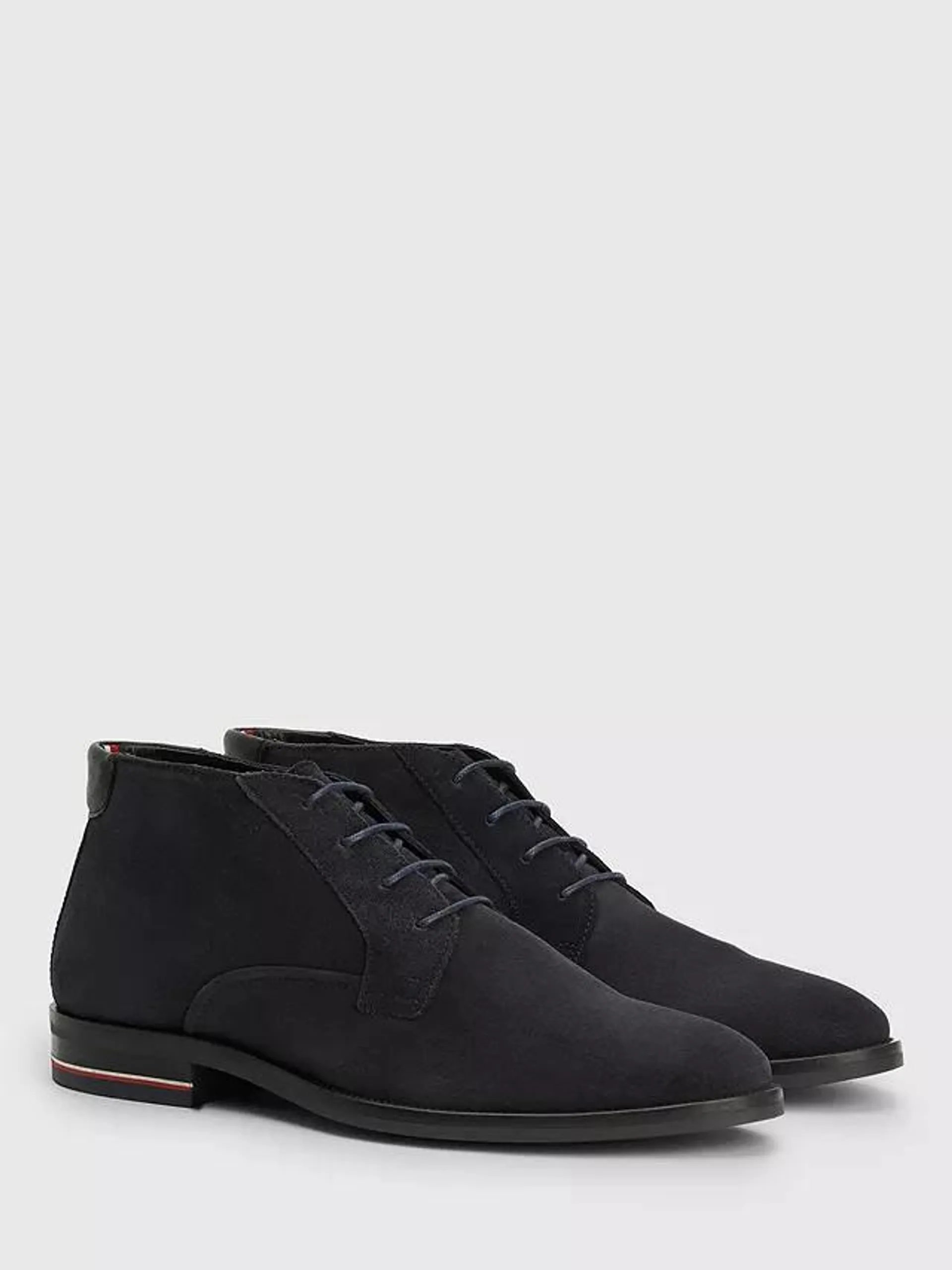 Tommy Hilfiger Signature Suede Ankle Boots, Desert Sky