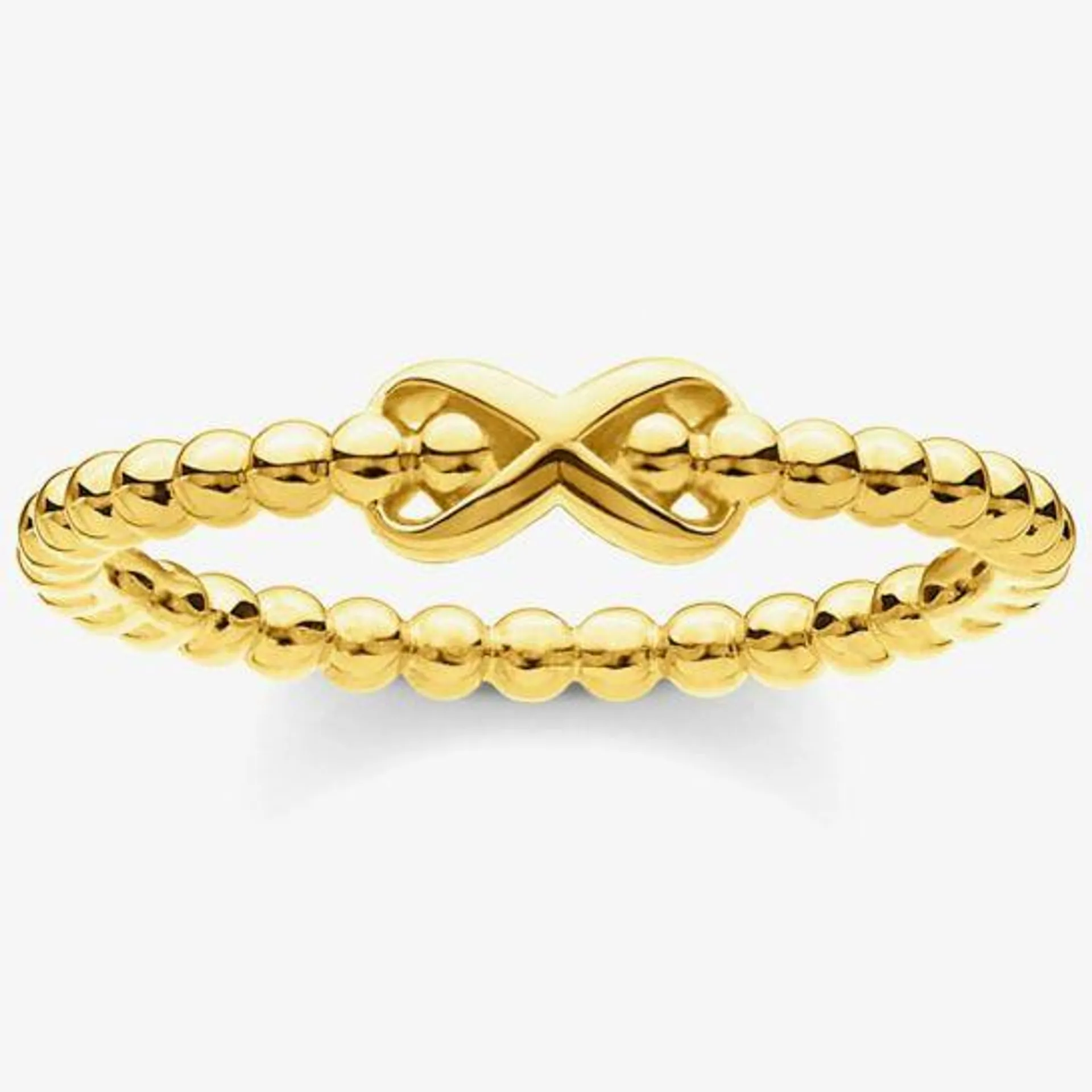 THOMAS SABO Gold Plated Beaded Infinity Ring TR2320-413-39